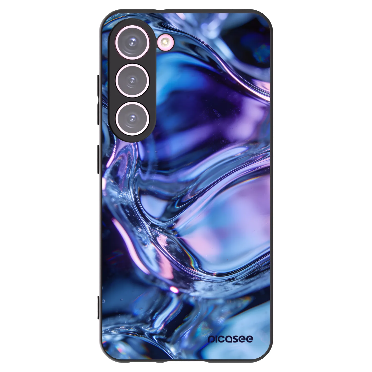 Picasee silikónový čierny obal pre Samsung Galaxy S23 5G - Iris liquid