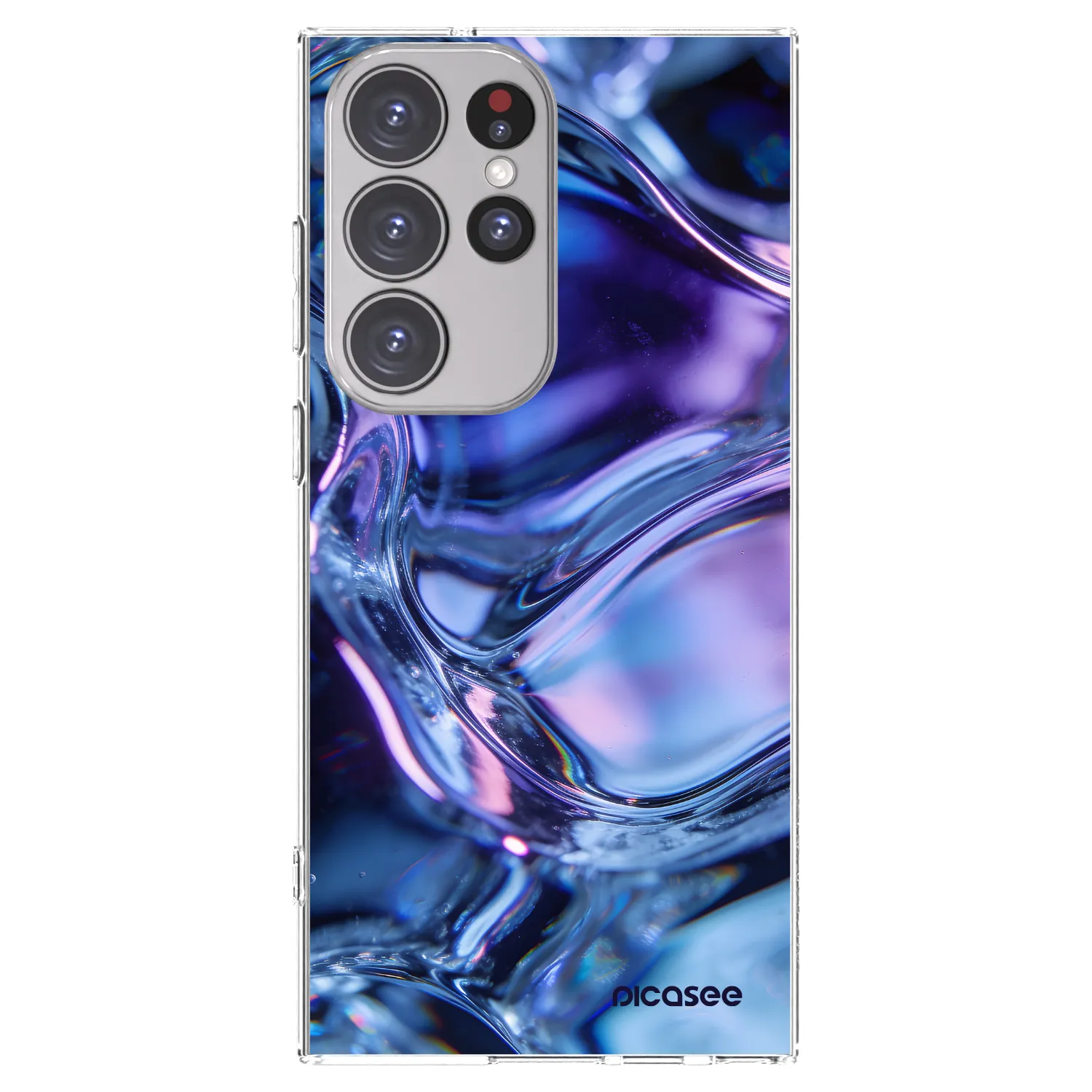 Picasee silikónový prehľadný obal pre Samsung Galaxy S23 Ultra 5G - Iris liquid