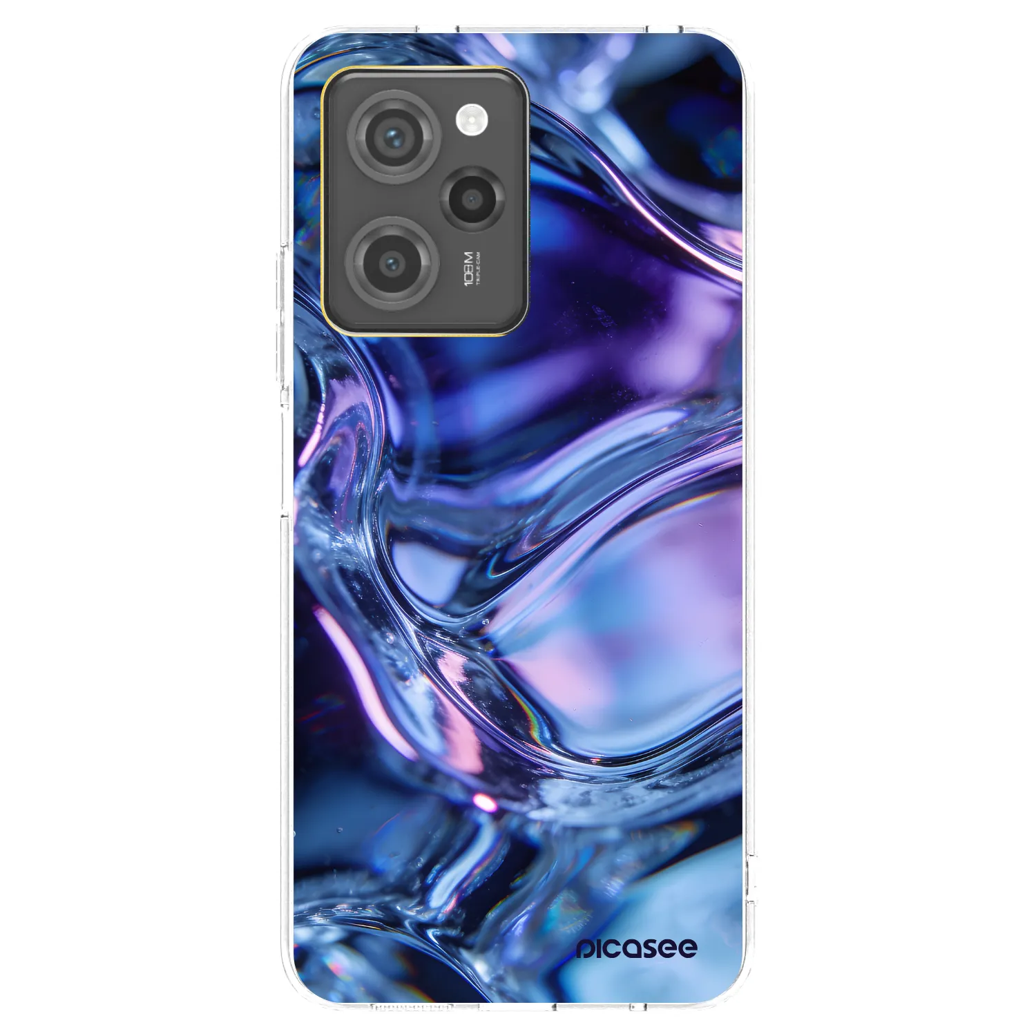 Picasee silikónový prehľadný obal pre Xiaomi Poco X5 Pro - Iris liquid