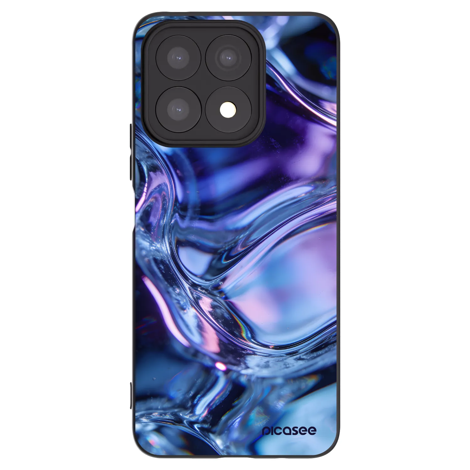 Picasee silikónový čierny obal pre Honor X8a - Iris liquid