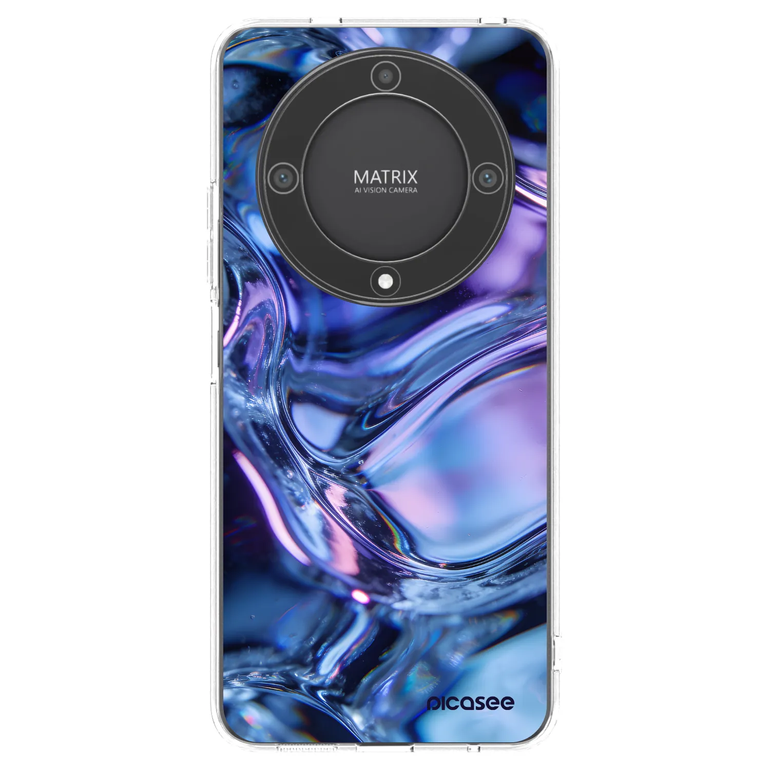 Picasee silikónový prehľadný obal pre Honor Magic5 Lite 5G - Iris liquid