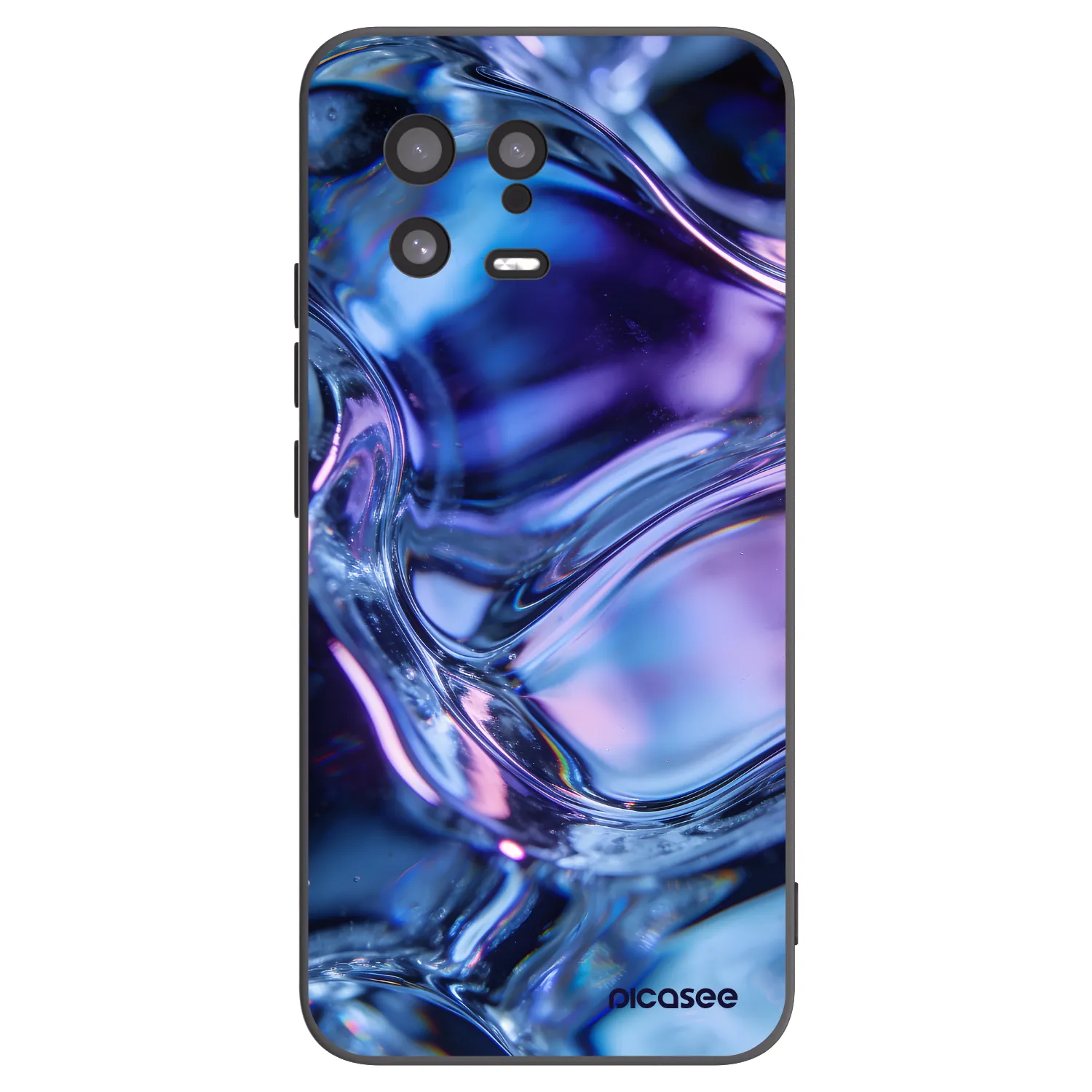 Picasee silikónový čierny obal pre Xiaomi 13 - Iris liquid