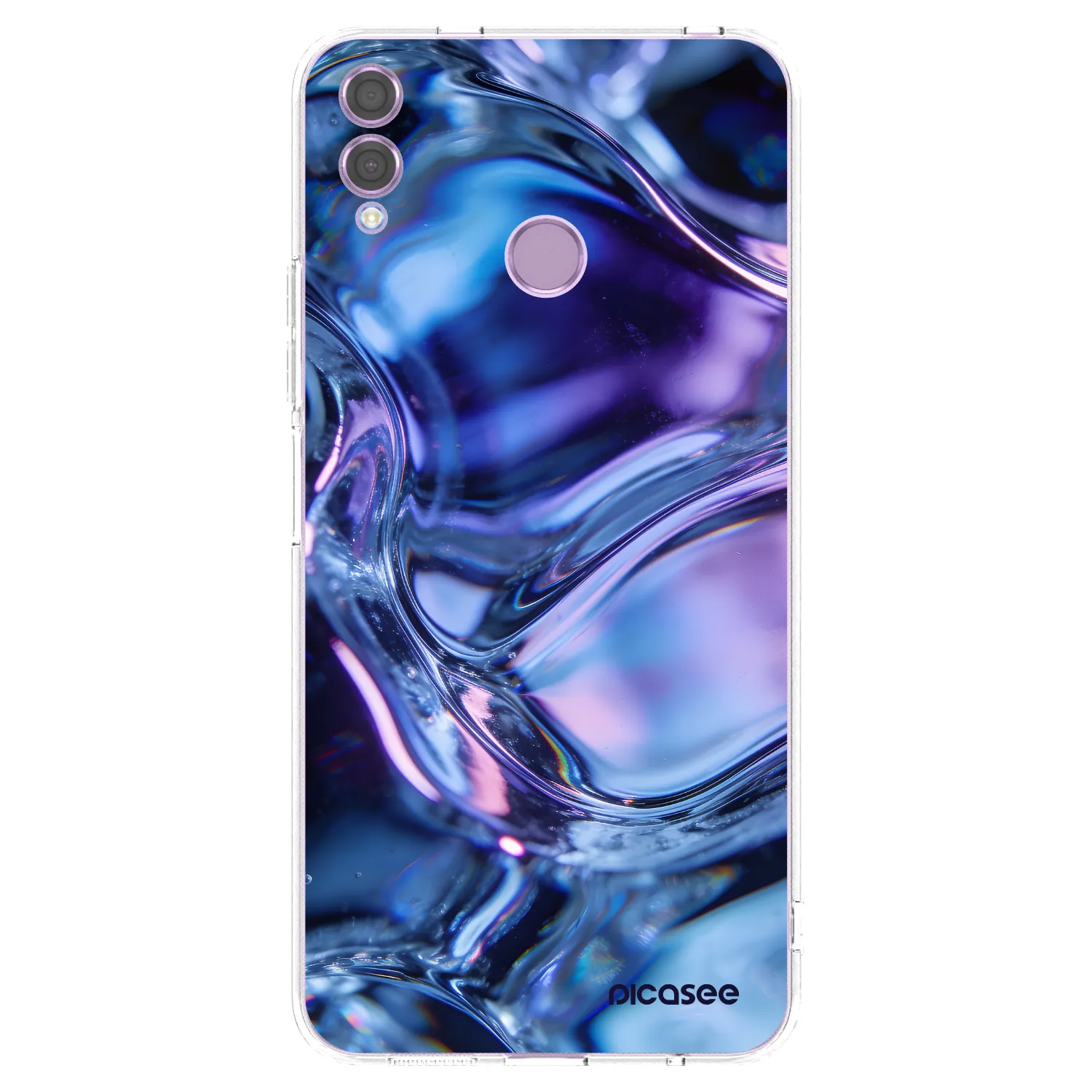 Picasee silikónový prehľadný obal pre Honor 8X - Iris liquid