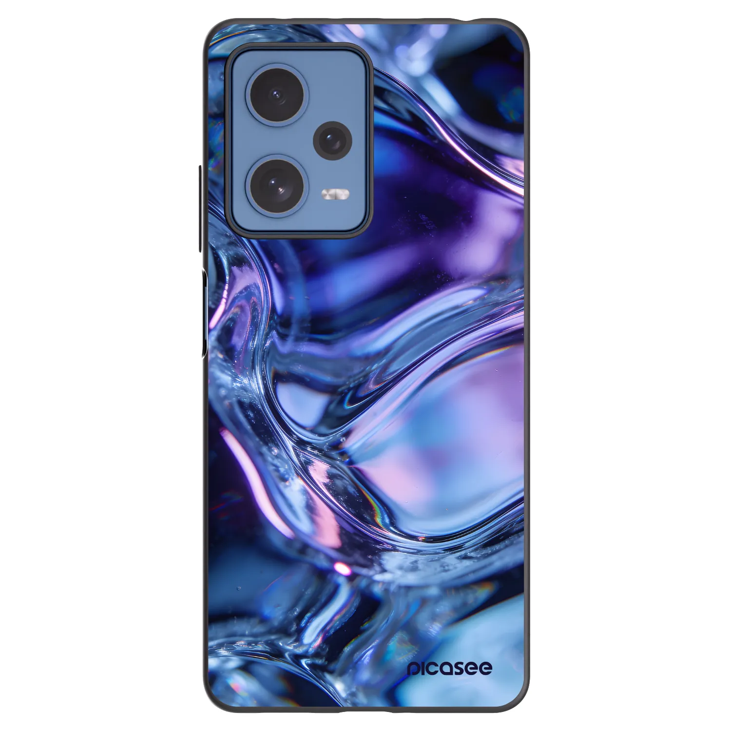 Picasee silikónový čierny obal pre Xiaomi Redmi Note 12 Pro 5G - Iris liquid