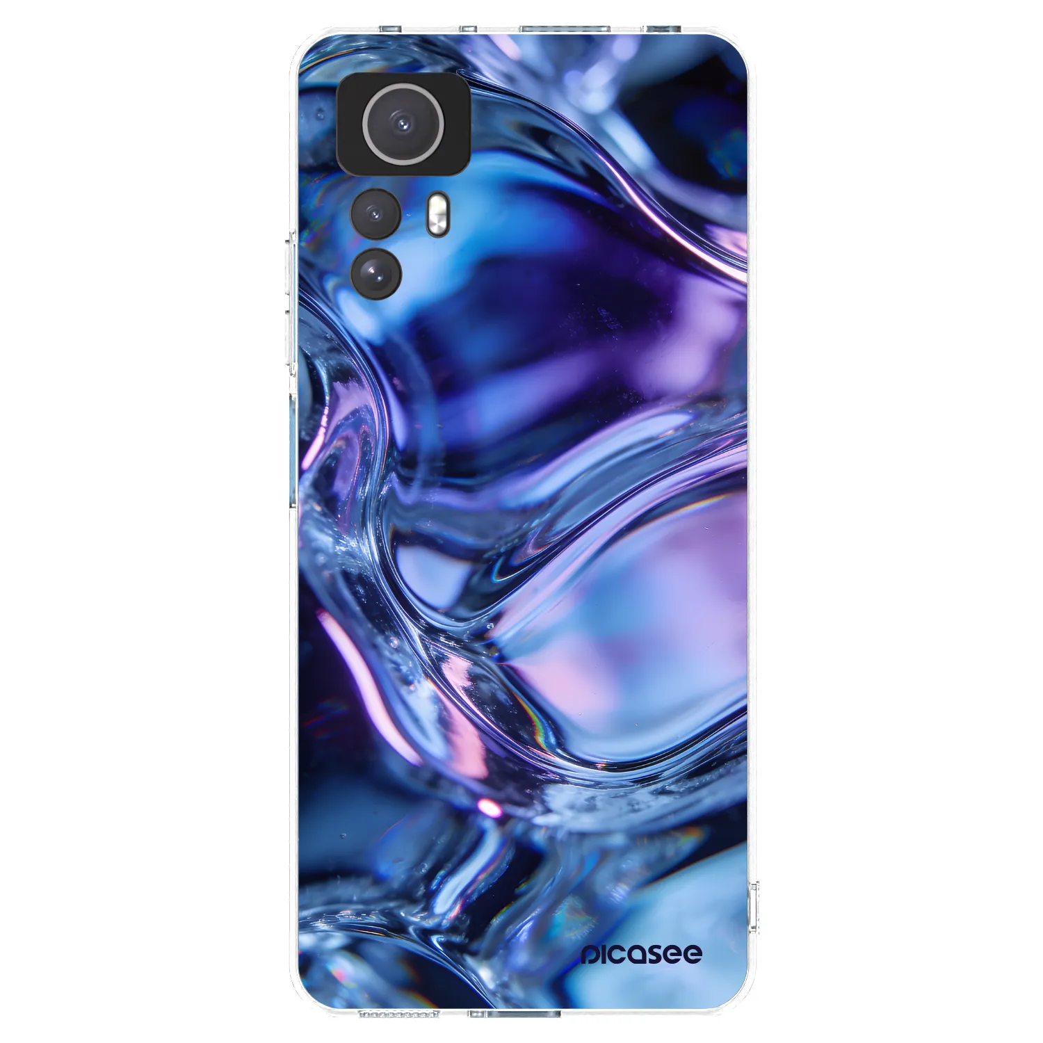 Picasee silikónový prehľadný obal pre Xiaomi Redmi Note 12S - Iris liquid