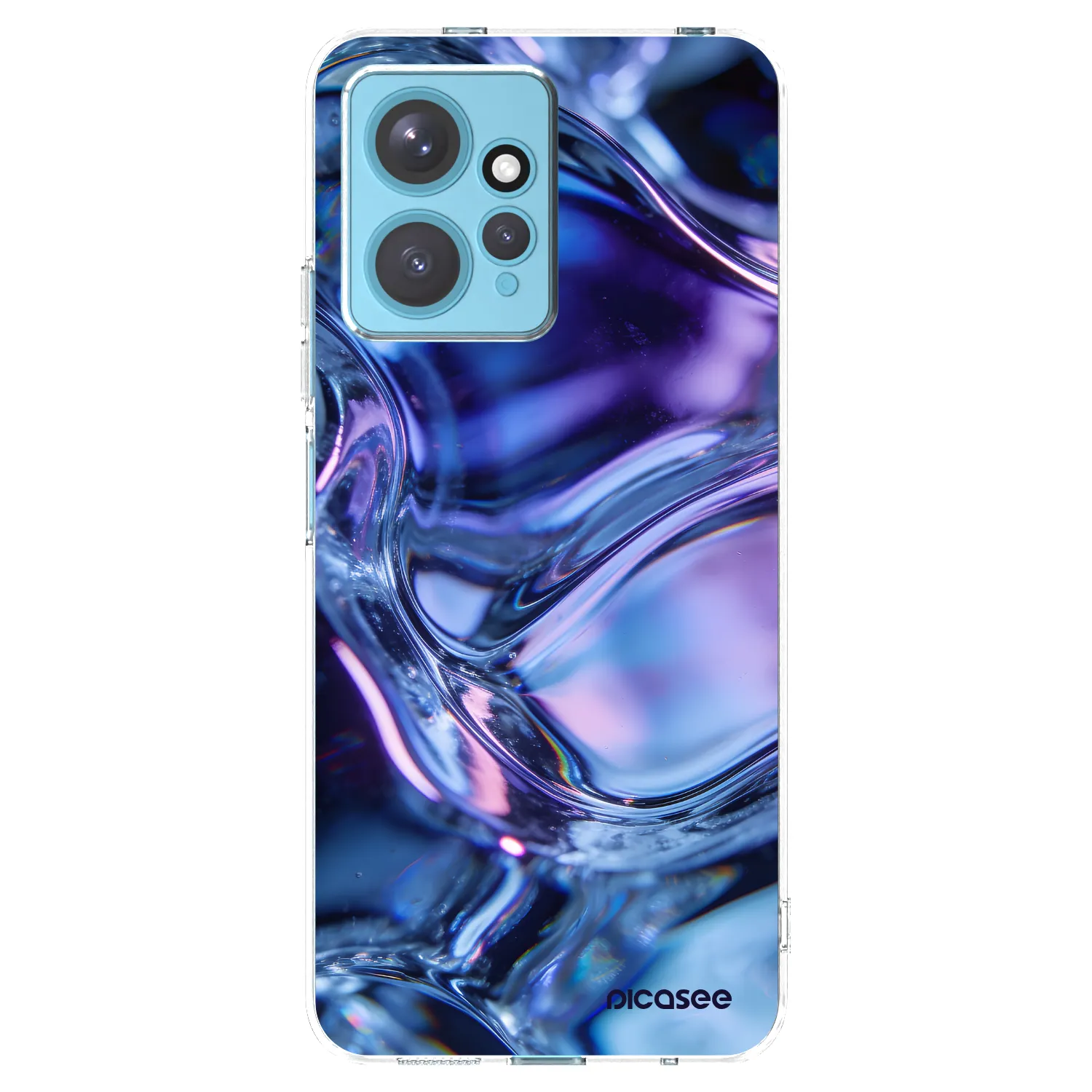 Picasee silikónový prehľadný obal pre Xiaomi Redmi Note 12 4G - Iris liquid