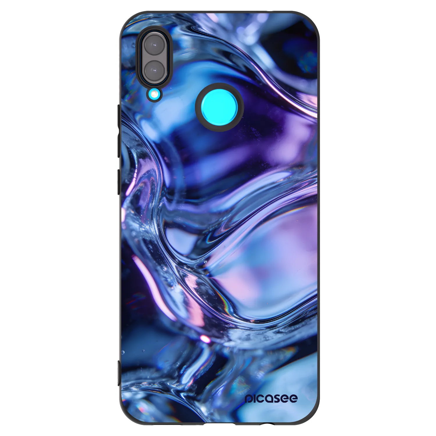 Picasee silikónový čierny obal pre Huawei Nova 3i - Iris liquid