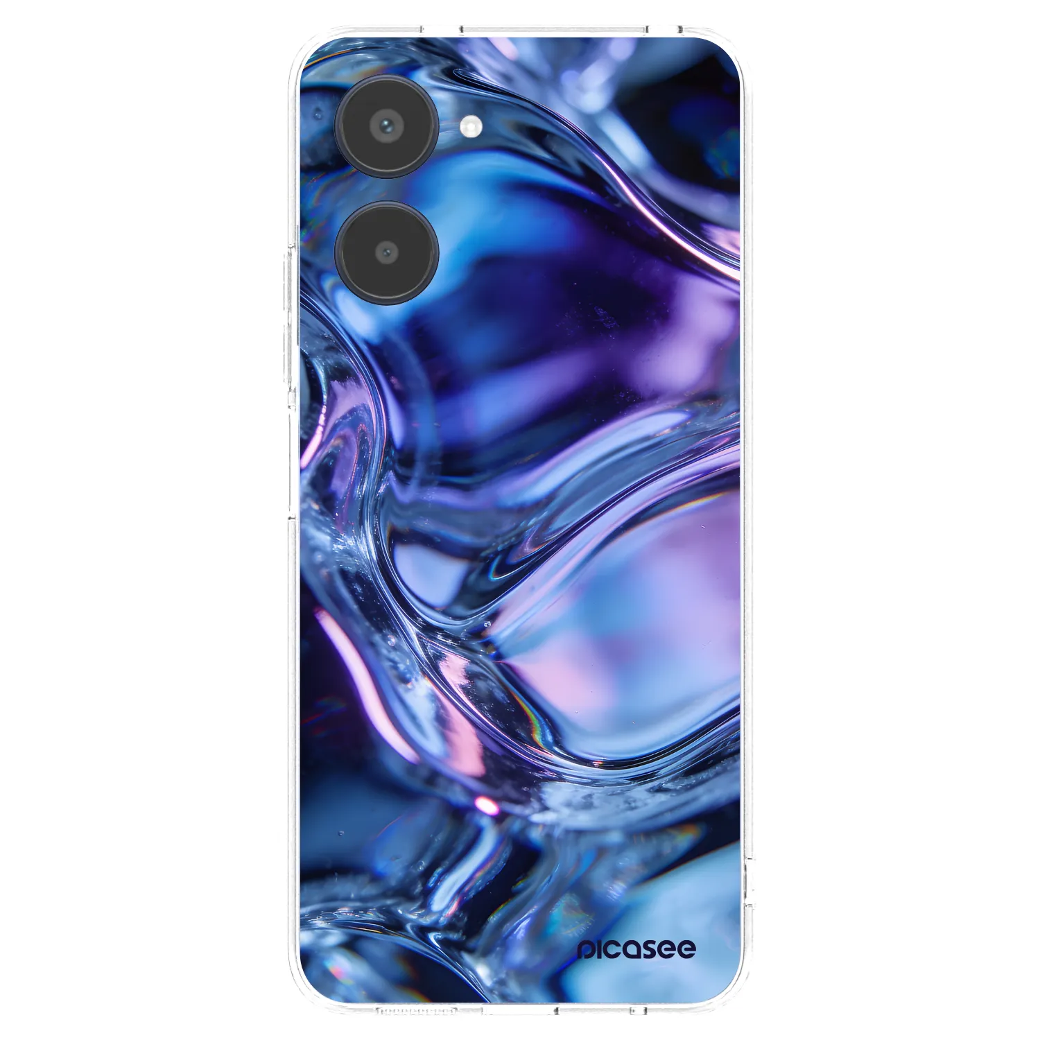 Picasee silikónový prehľadný obal pre Realme 10 4G - Iris liquid