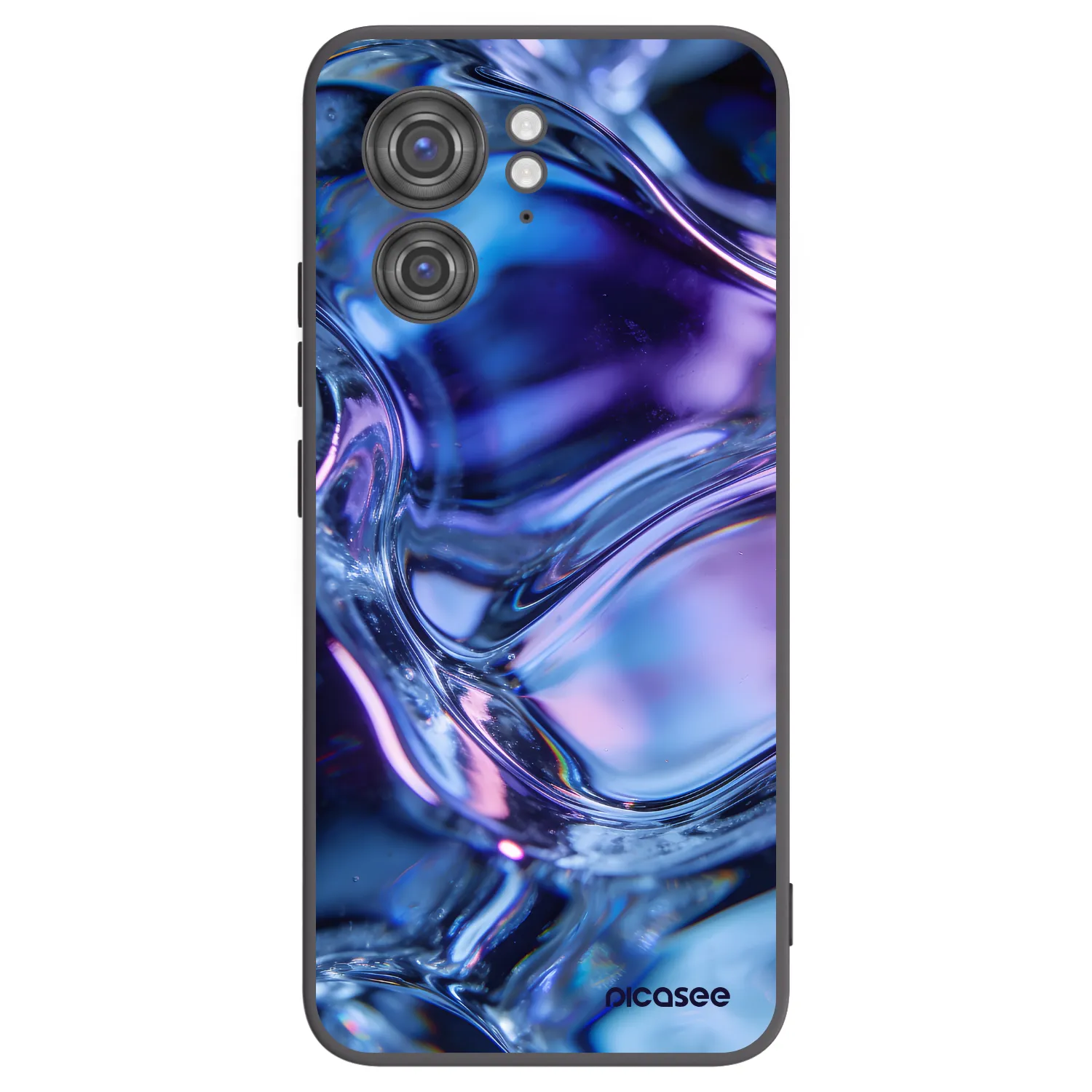Picasee silikónový čierny obal pre Motorola Edge 40 - Iris liquid