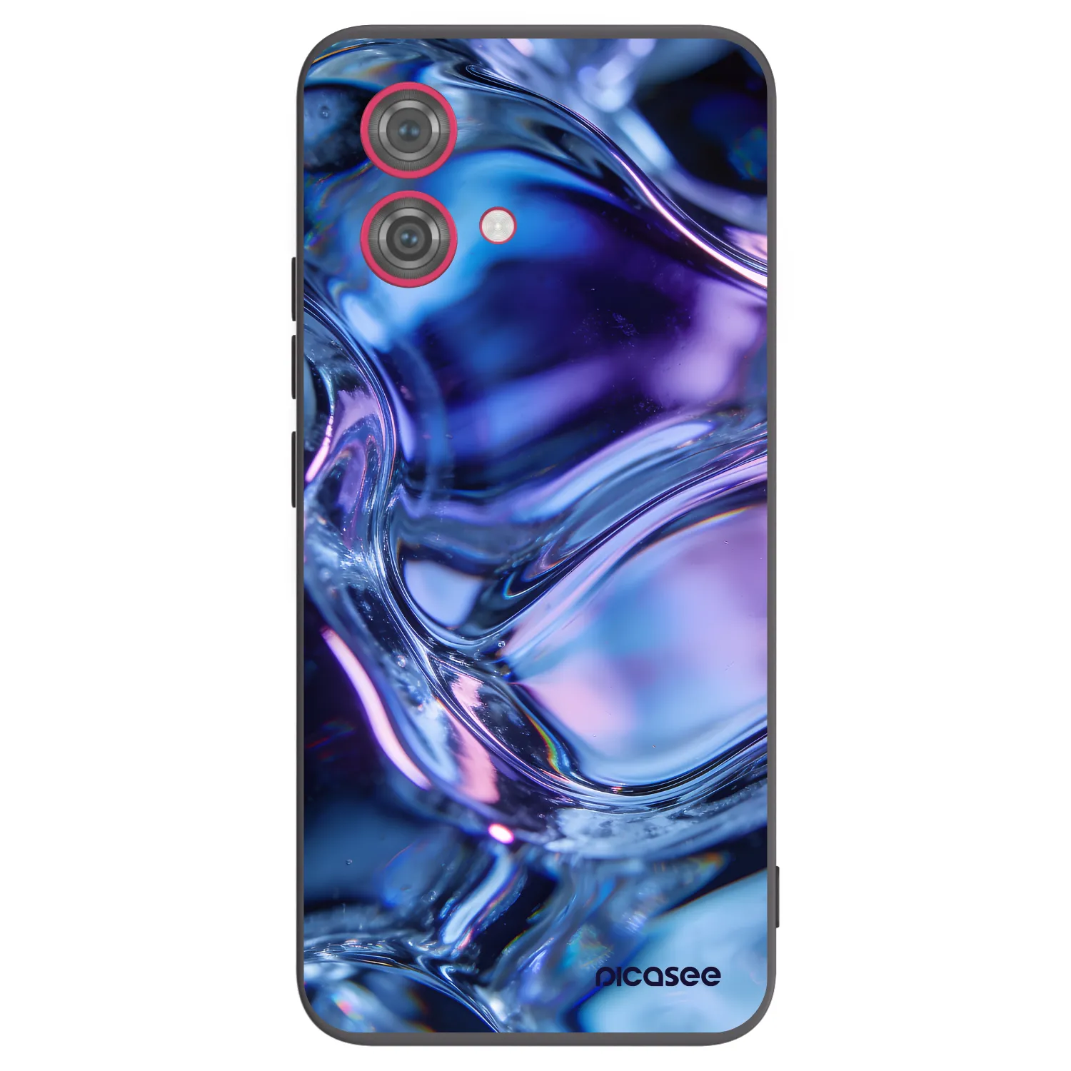 Picasee silikónový čierny obal pre Motorola Moto G84 5G - Iris liquid