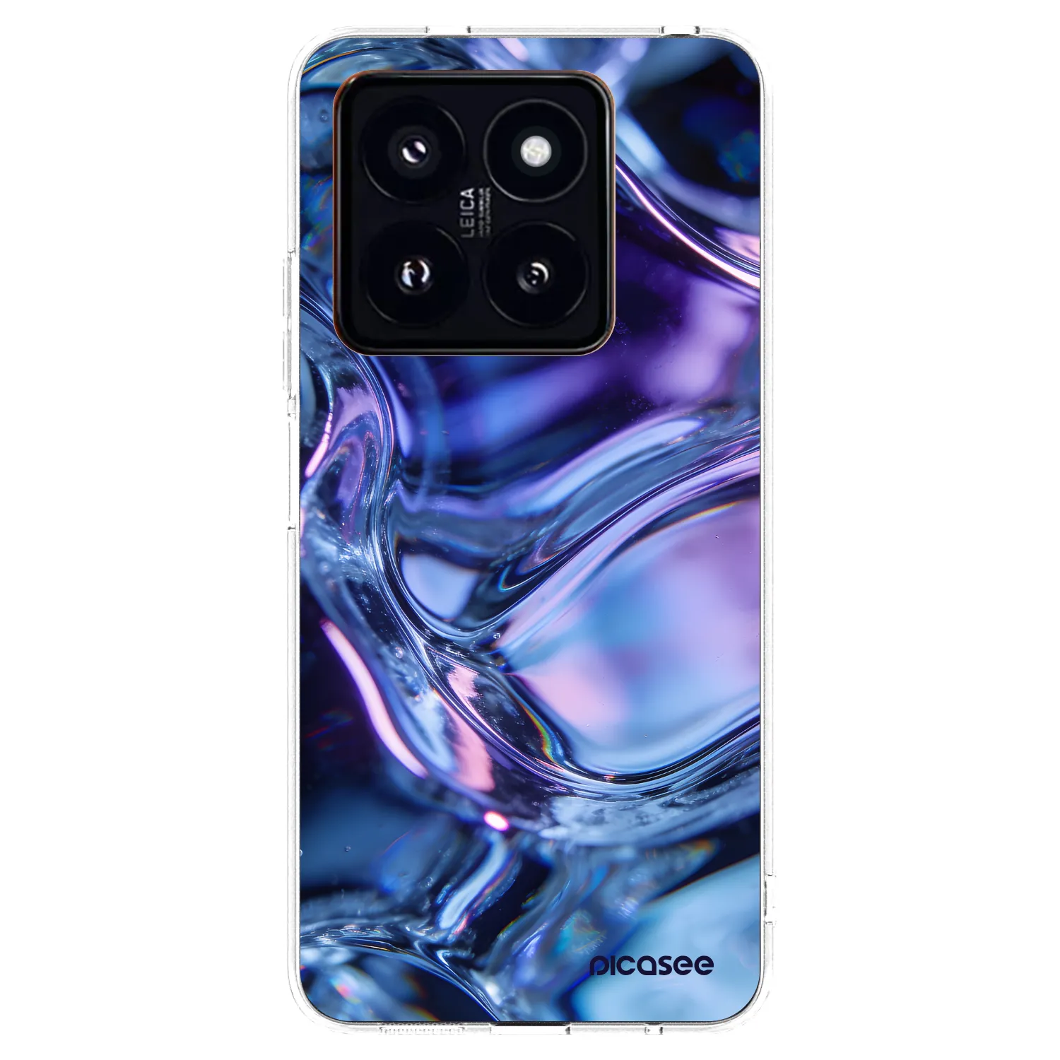Picasee silikónový prehľadný obal pre Xiaomi 14 Pro - Iris liquid