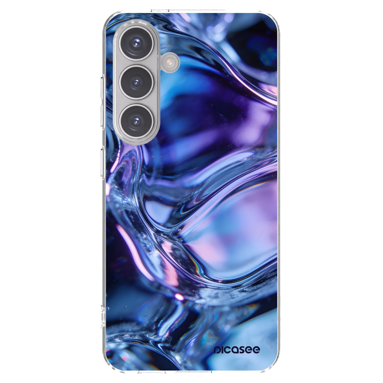Picasee silikónový prehľadný obal pre Samsung Galaxy S24 S921B 5G - Iris liquid