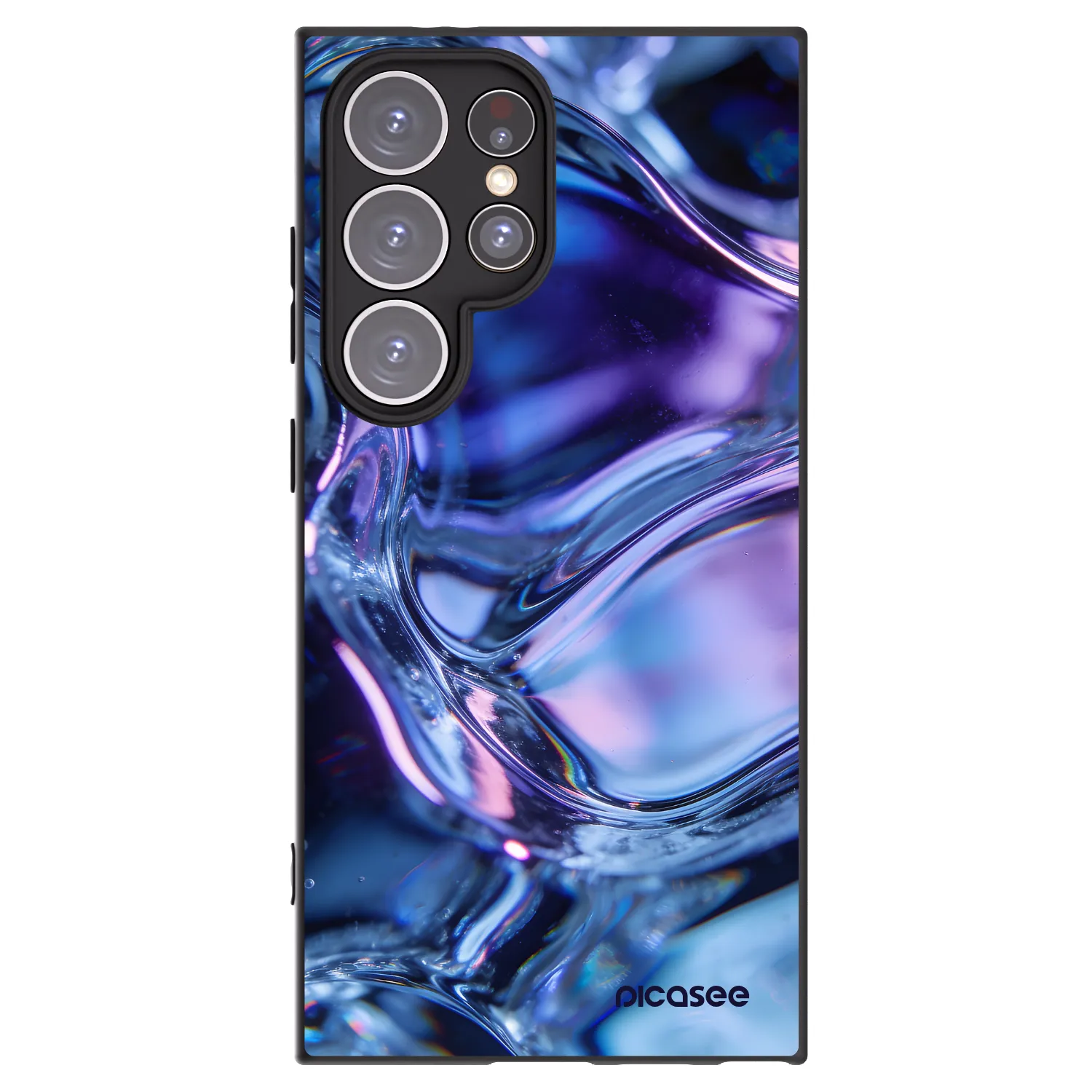 Picasee silikónový čierny obal pre Samsung Galaxy S24 Ultra S928B 5G - Iris liquid