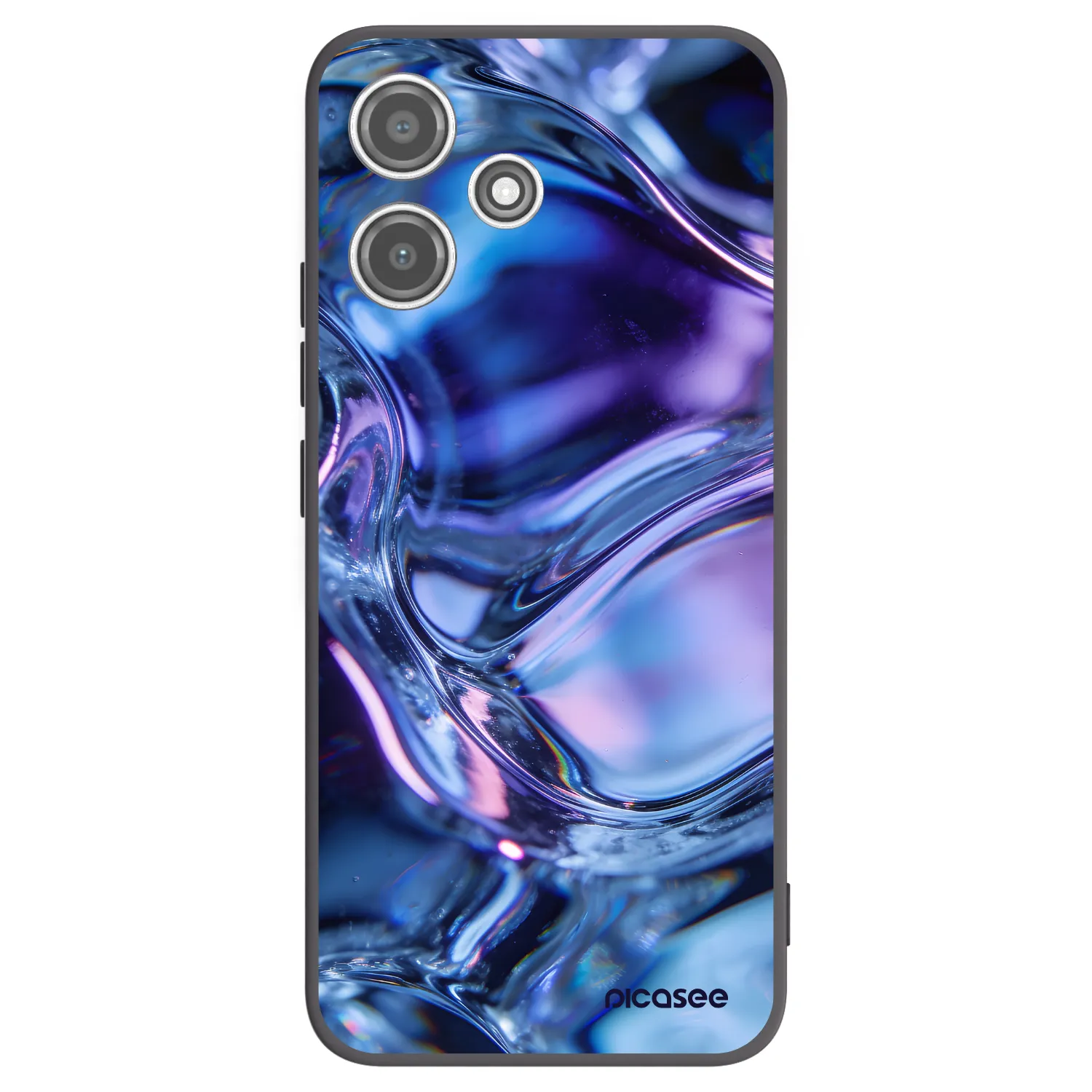 Picasee silikónový čierny obal pre Xiaomi Redmi 12 5G - Iris liquid