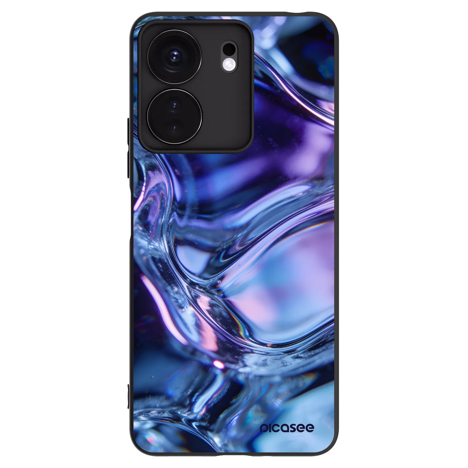 Picasee silikónový čierny obal pre Xiaomi Redmi 13C 4G - Iris liquid