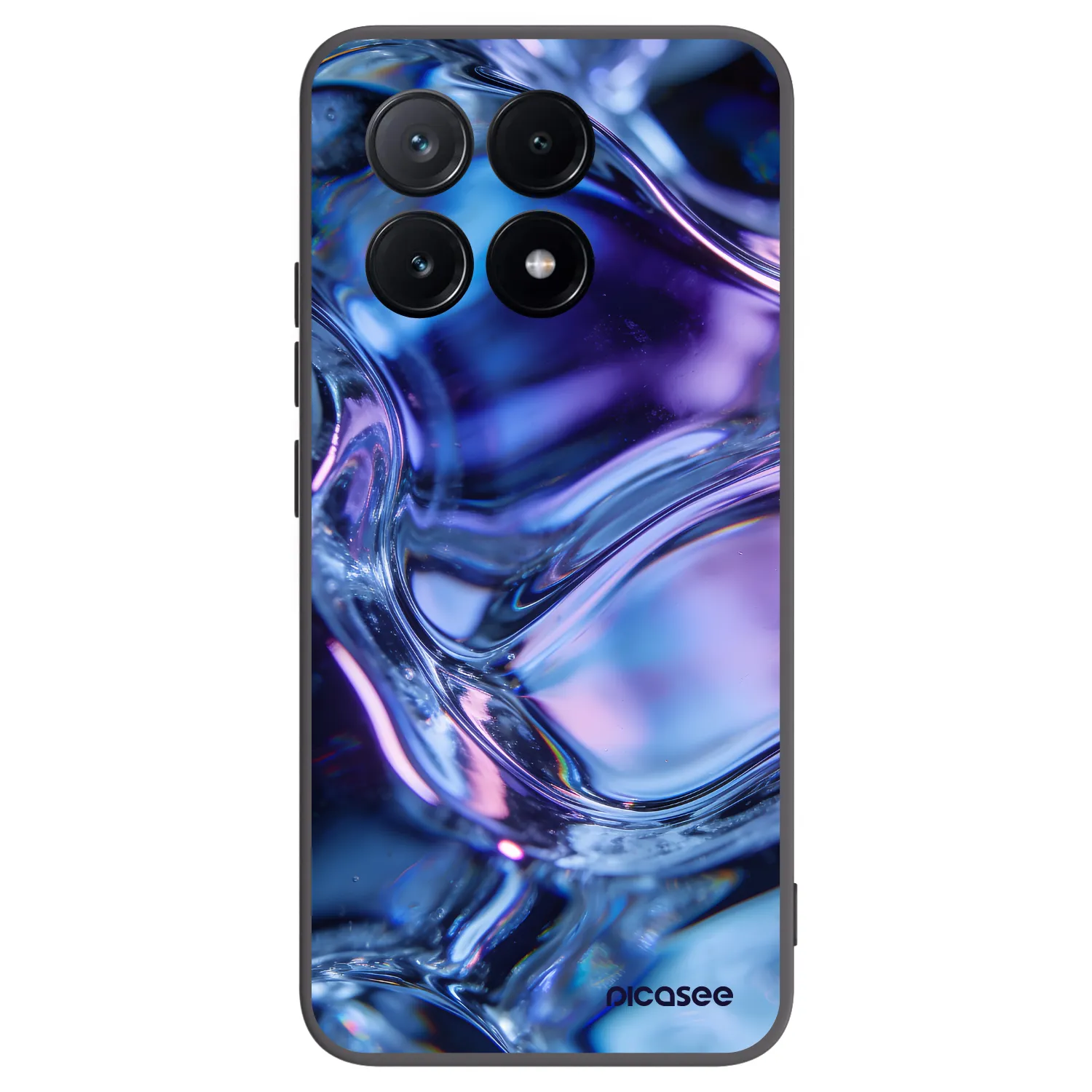 Picasee silikónový čierny obal pre Xiaomi Poco X6 Pro - Iris liquid