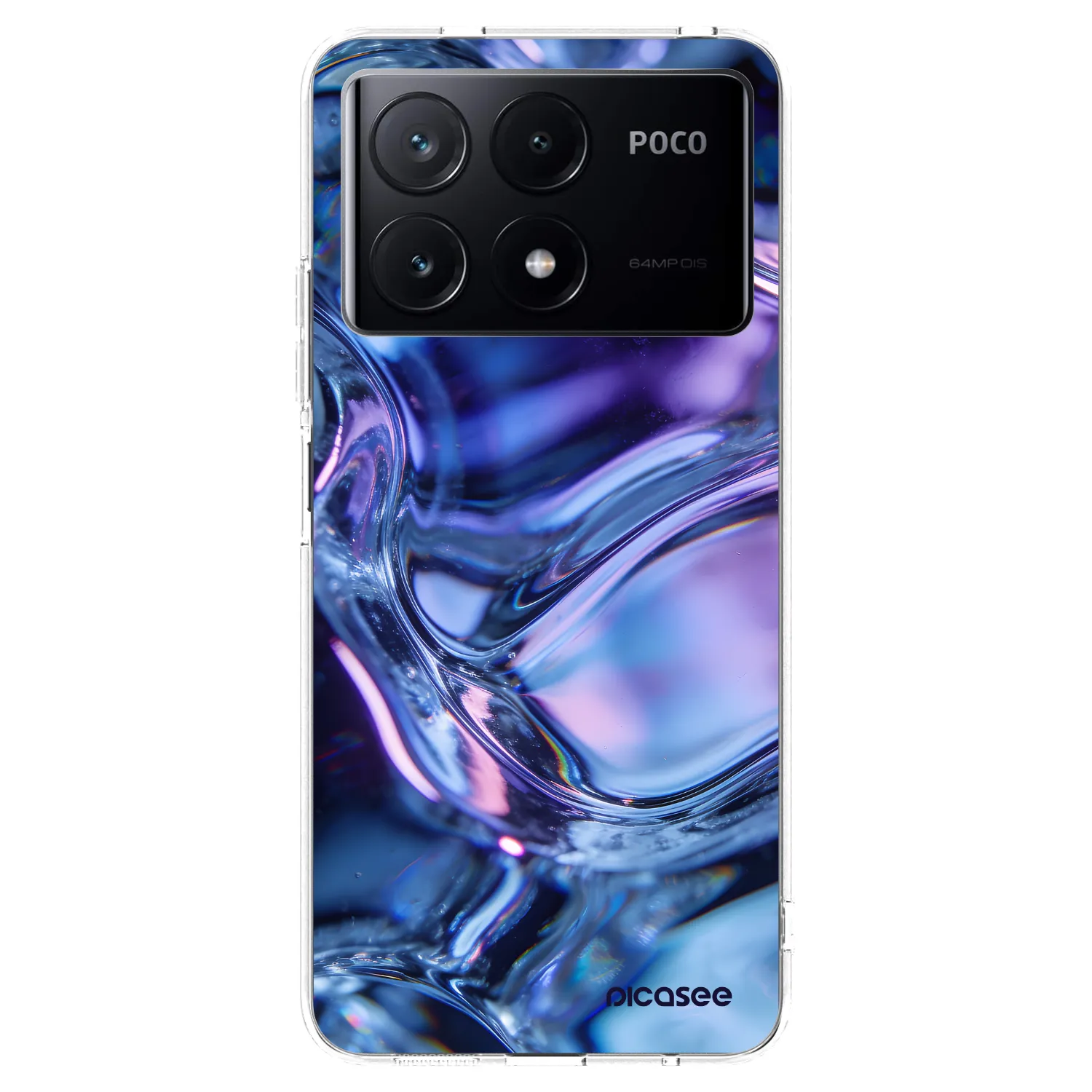 Picasee silikónový prehľadný obal pre Xiaomi Poco X6 Pro - Iris liquid