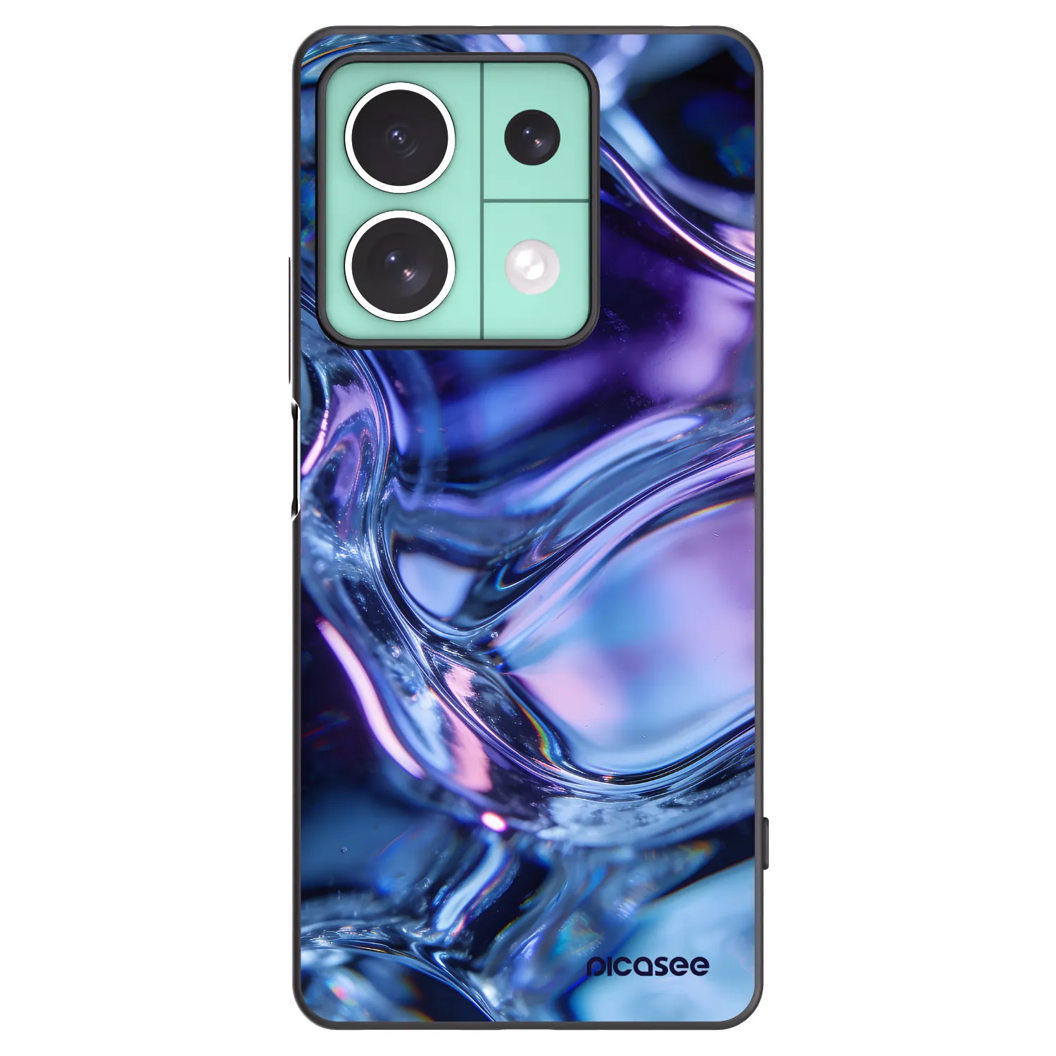 Picasee silikónový čierny obal pre Xiaomi Redmi Note 13 5G - Iris liquid