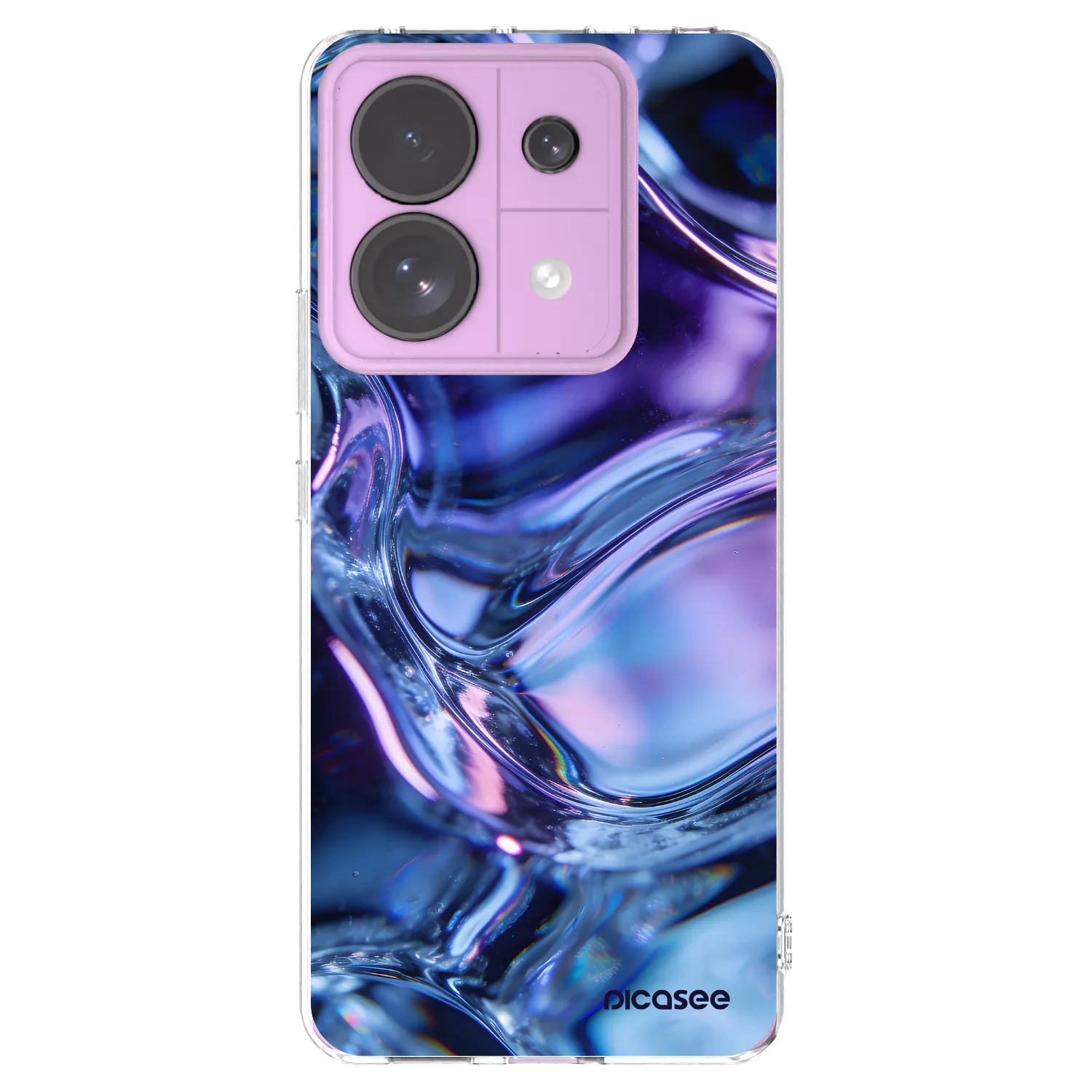 Picasee silikónový prehľadný obal pre Xiaomi Redmi Note 13 Pro 5G - Iris liquid