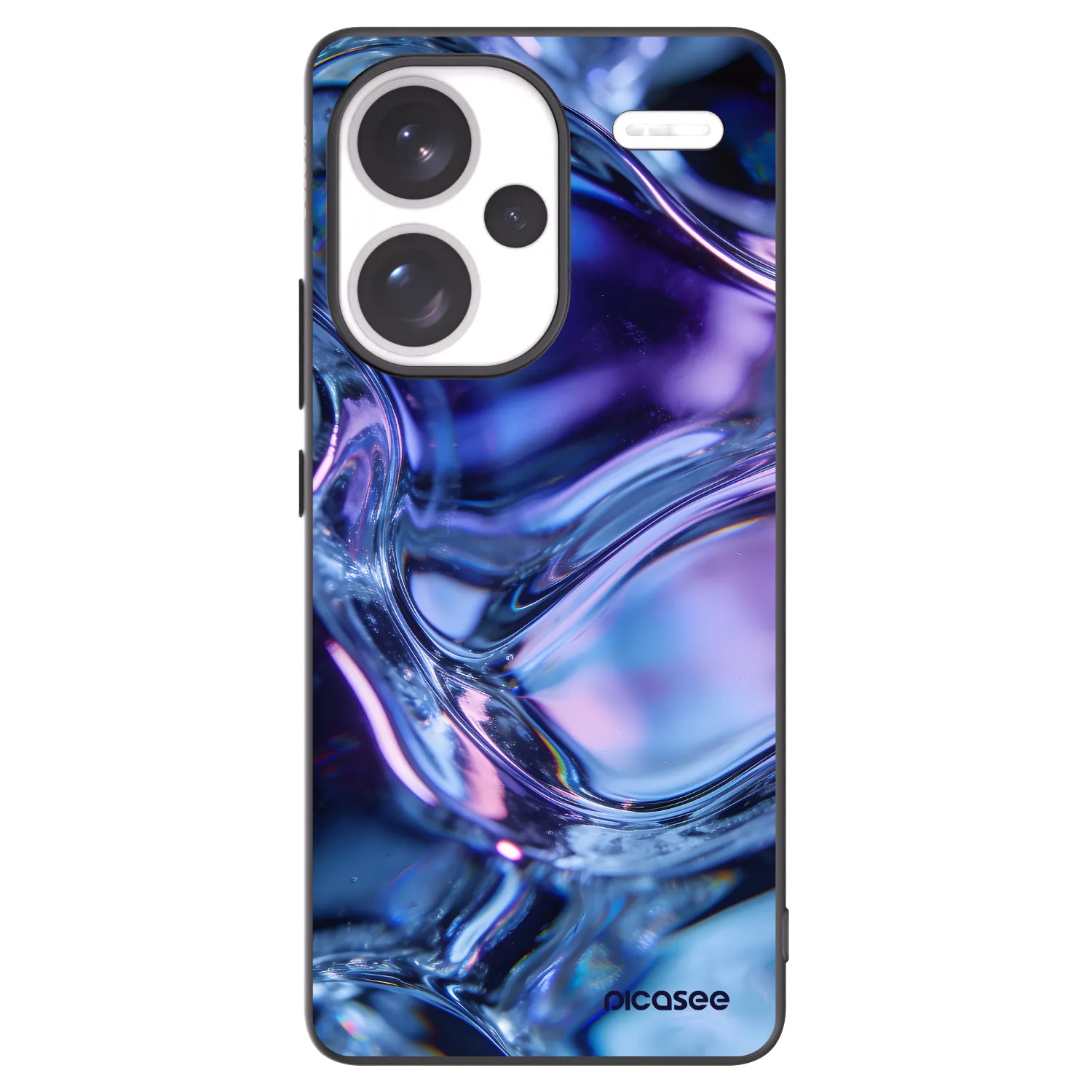 Picasee silikónový čierny obal pre Xiaomi Redmi Note 13 Pro+ 5G - Iris liquid