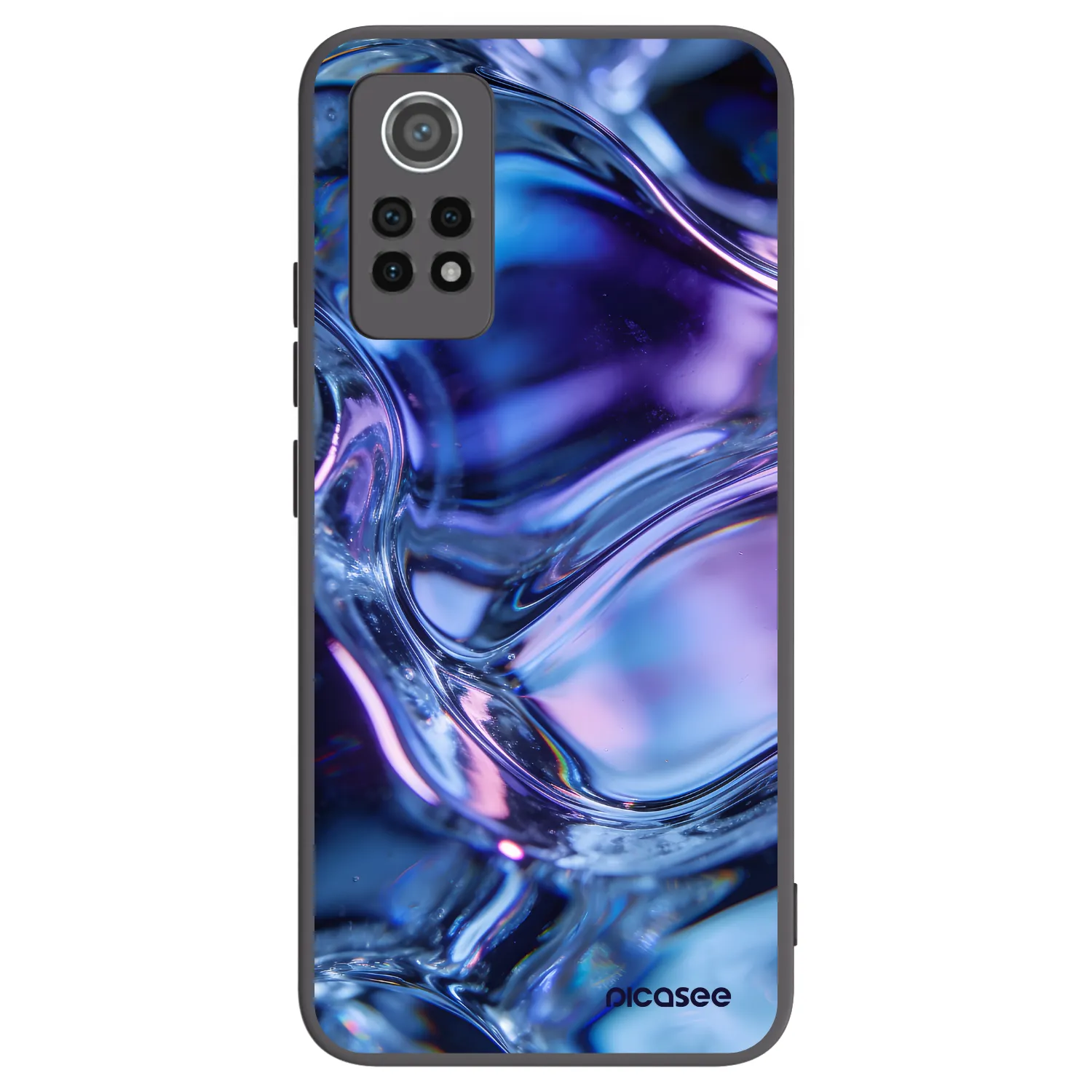 Picasee silikónový čierny obal pre Xiaomi Redmi Note 12 Pro 4G - Iris liquid