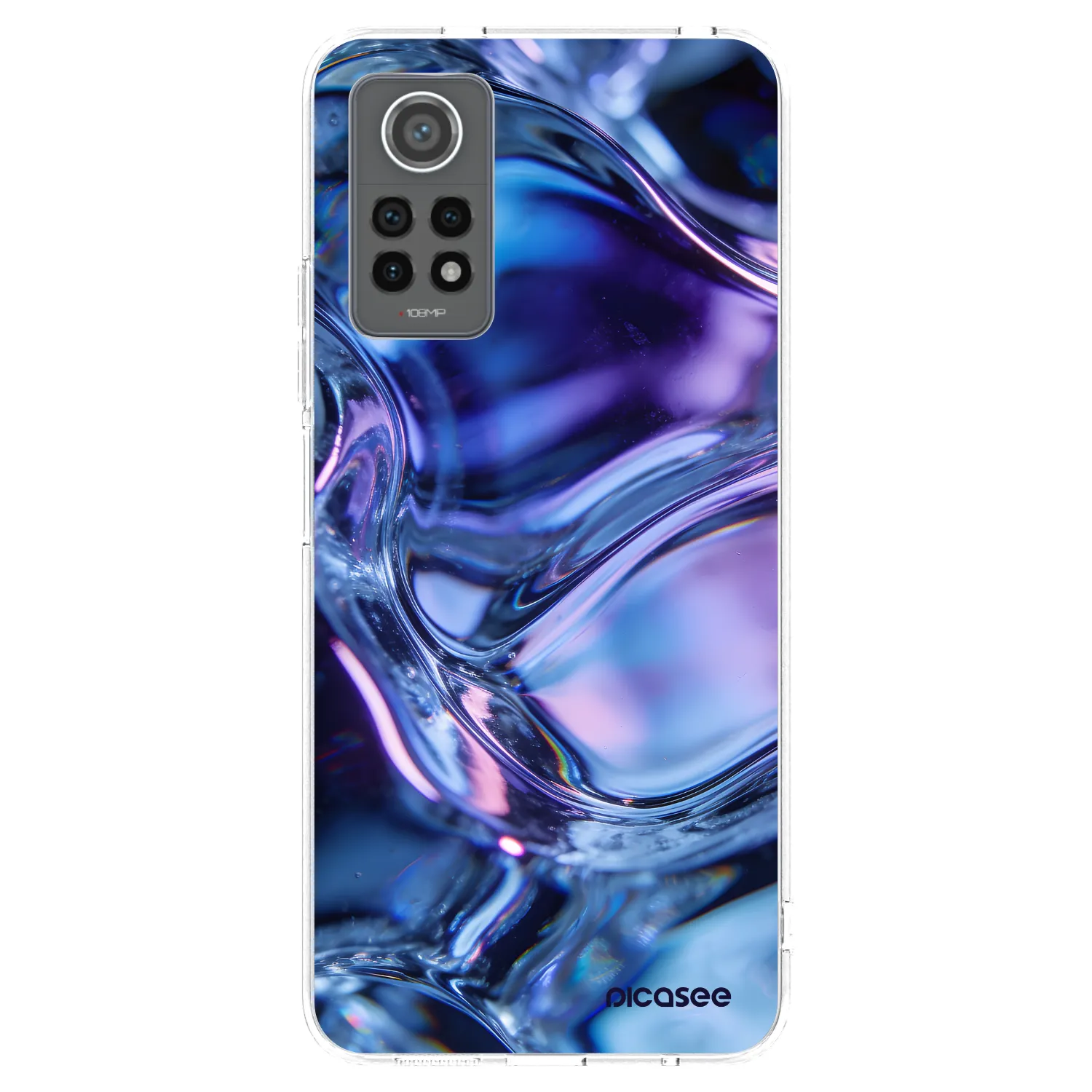 Picasee silikónový prehľadný obal pre Xiaomi Redmi Note 12 Pro 4G - Iris liquid