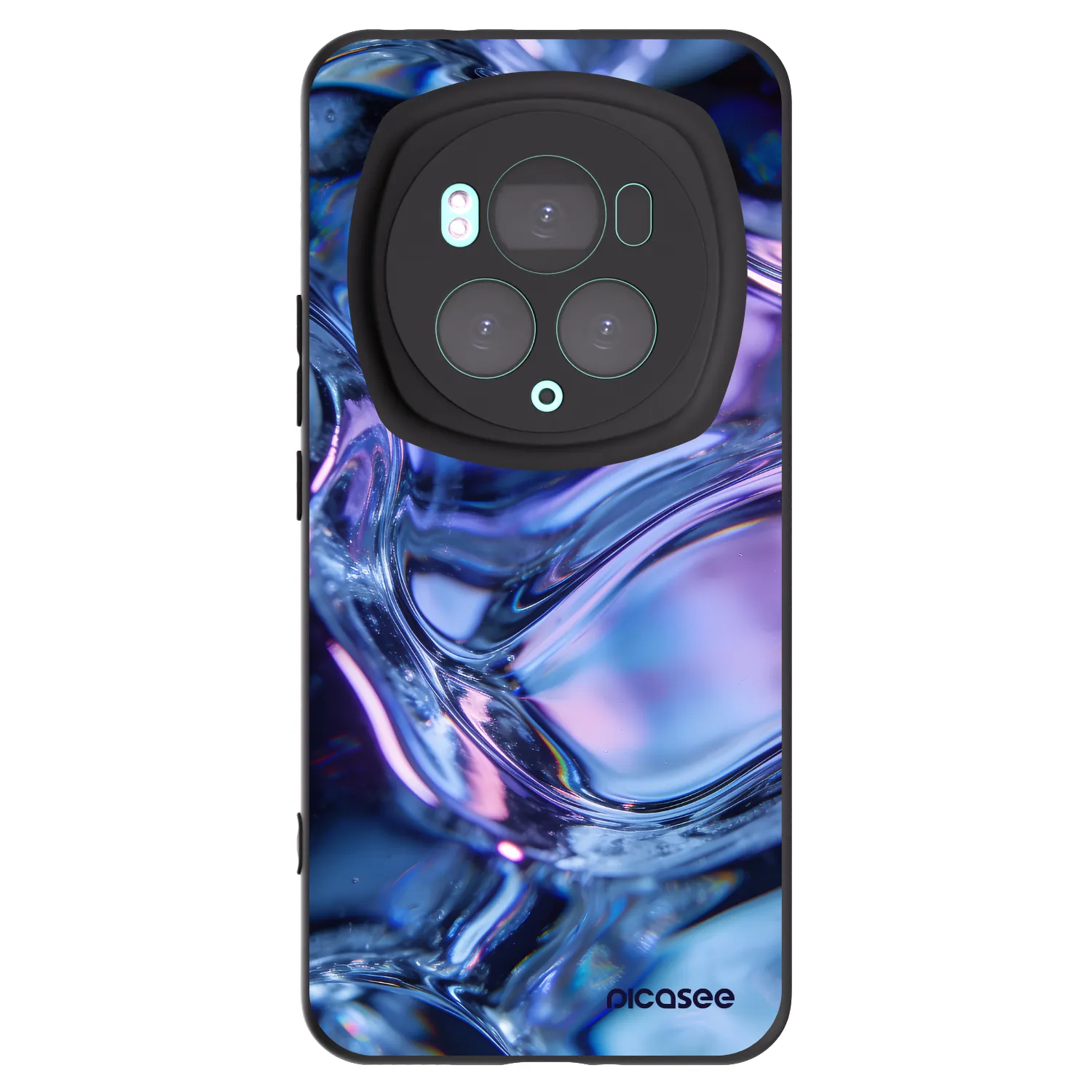 Picasee silikónový čierny obal pre Honor Magic6 Pro - Iris liquid
