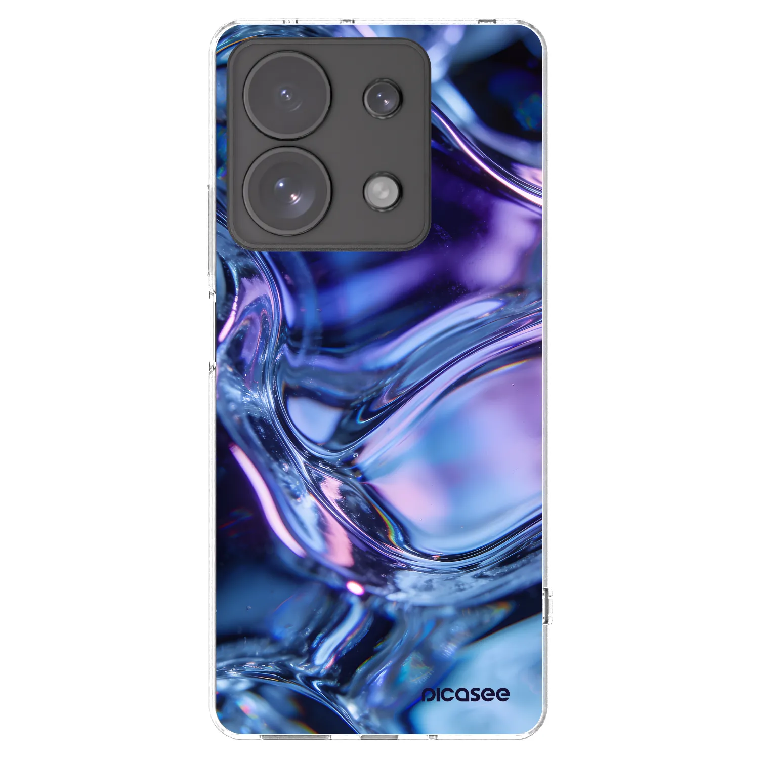 Picasee silikónový prehľadný obal pre Xiaomi Redmi Note 13 Pro 4G - Iris liquid