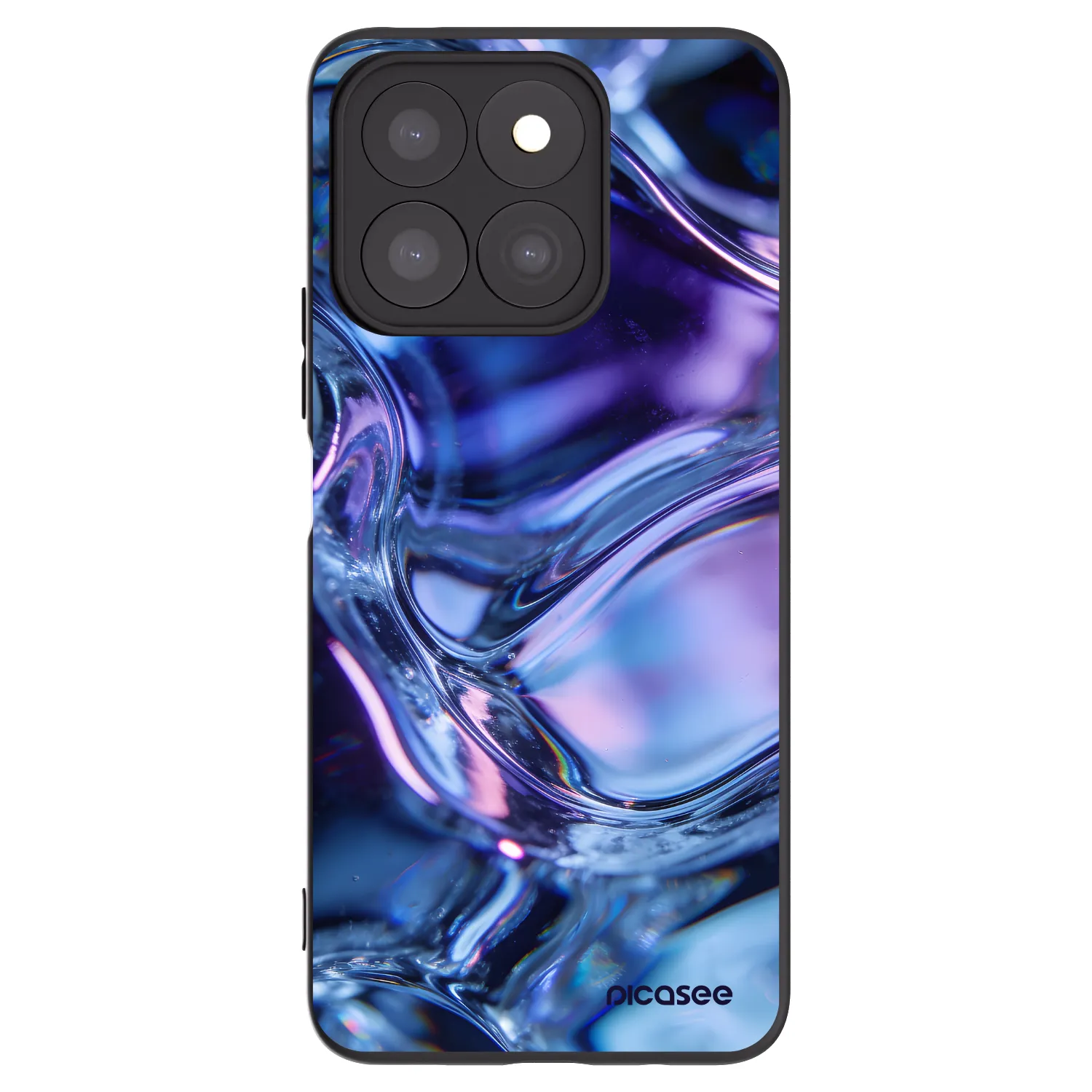 Picasee silikónový čierny obal pre Honor X8b - Iris liquid