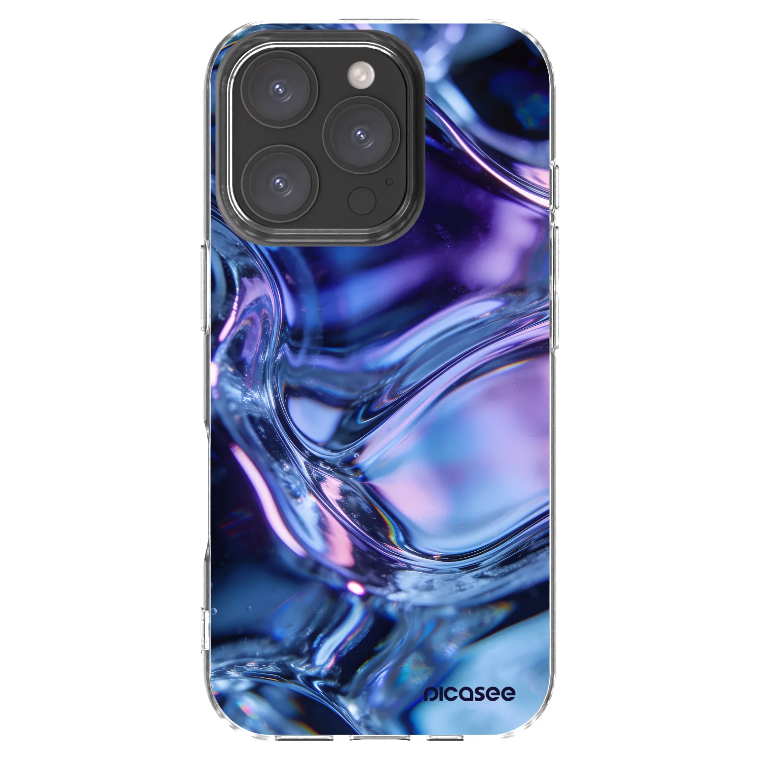 Picasee silikónový prehľadný obal pre Apple iPhone 16 Pro - Iris liquid