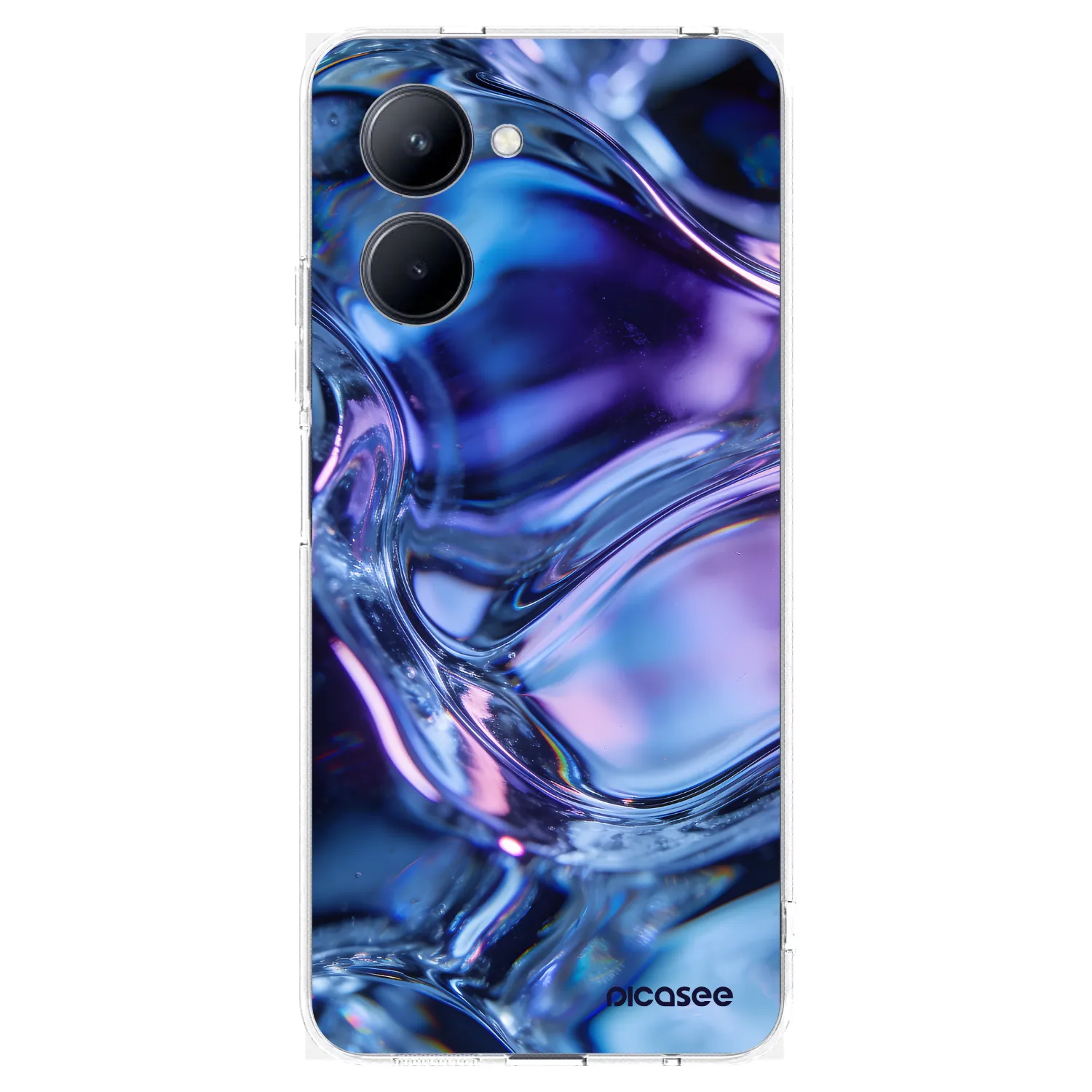 Picasee silikónový prehľadný obal pre Realme C33 (2023) - Iris liquid