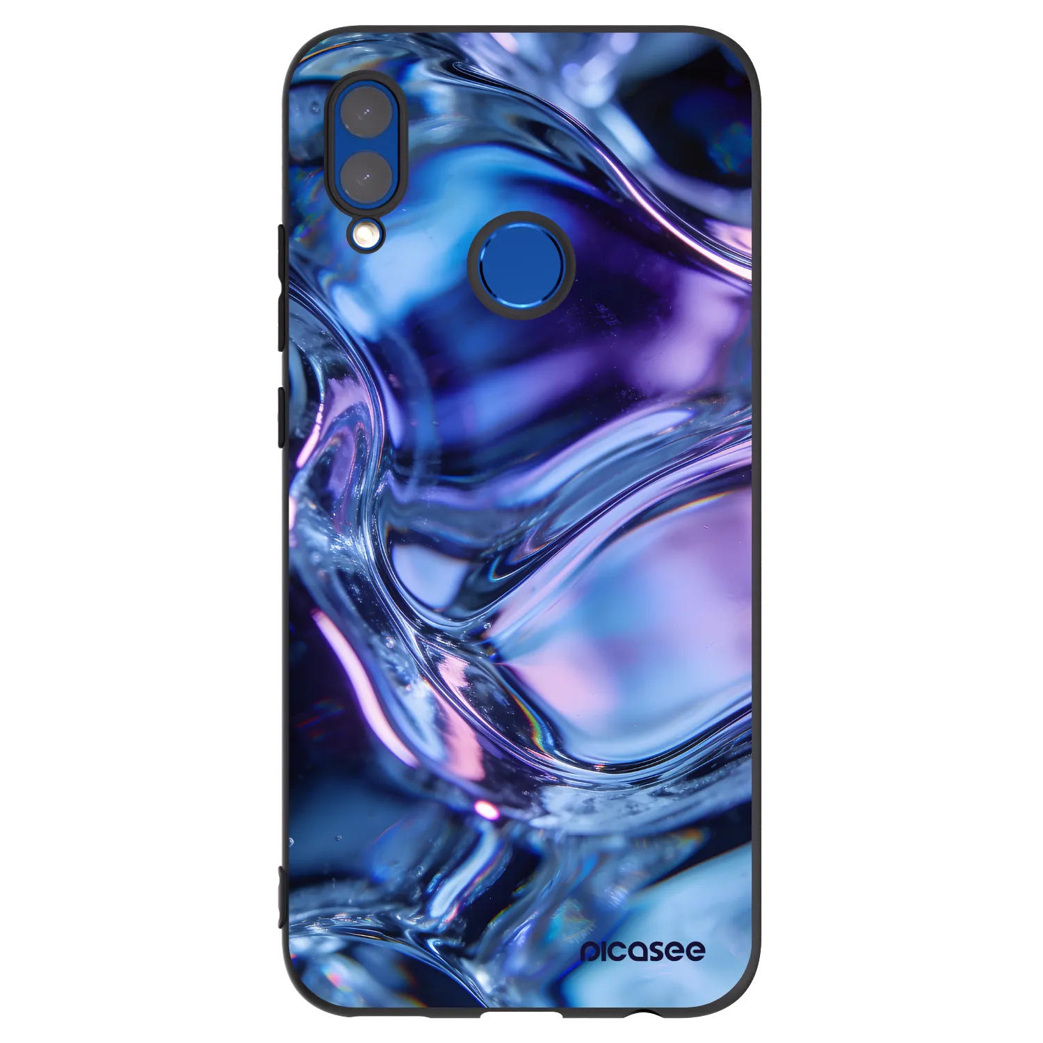 Picasee silikónový čierny obal pre Huawei P Smart 2019 - Iris liquid