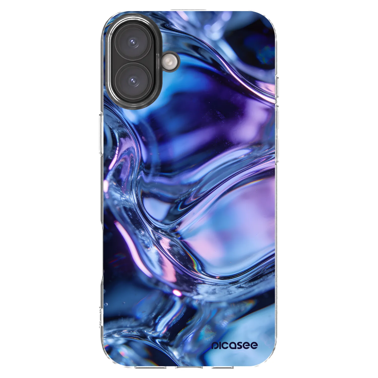 Picasee silikónový prehľadný obal pre Apple iPhone 16 Plus - Iris liquid