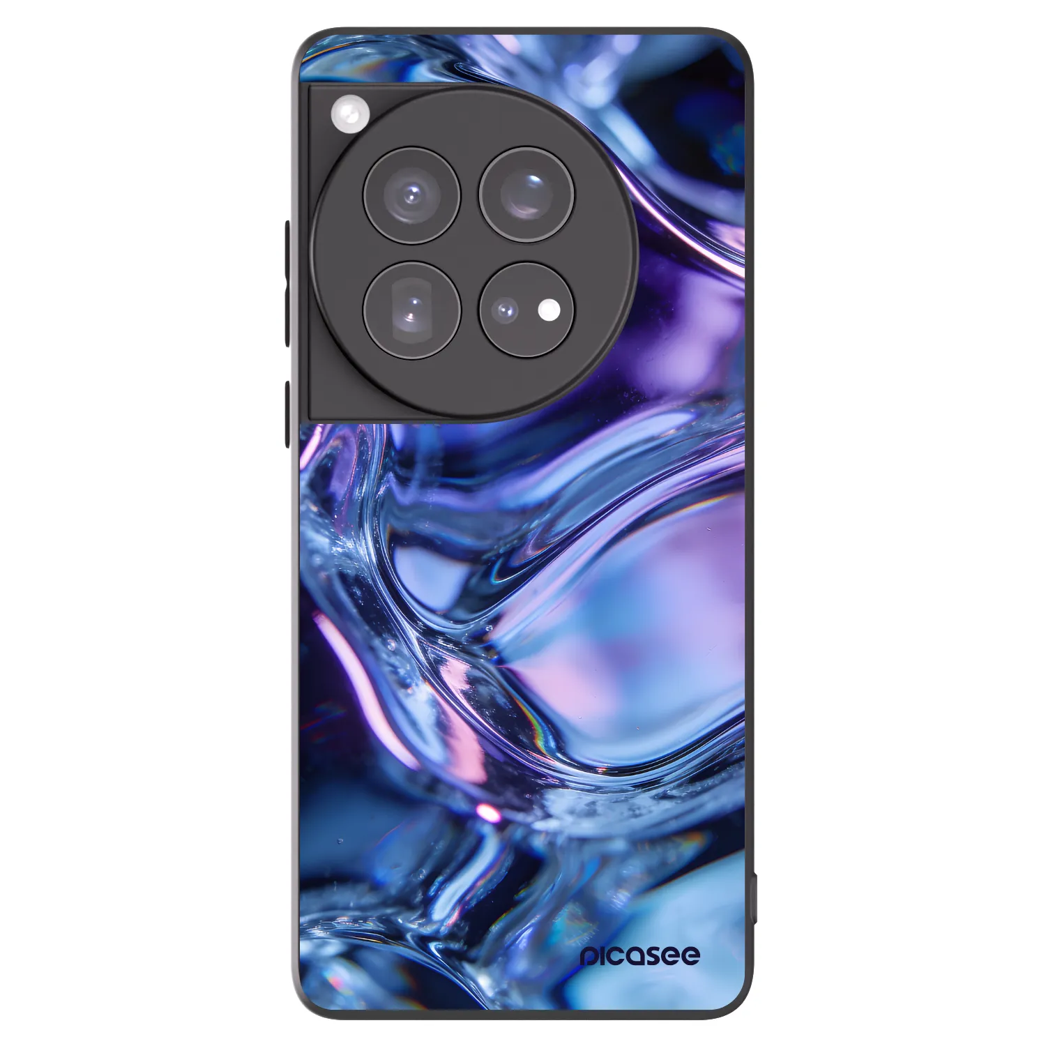 Picasee silikónový čierny obal pre OnePlus 12 5G - Iris liquid