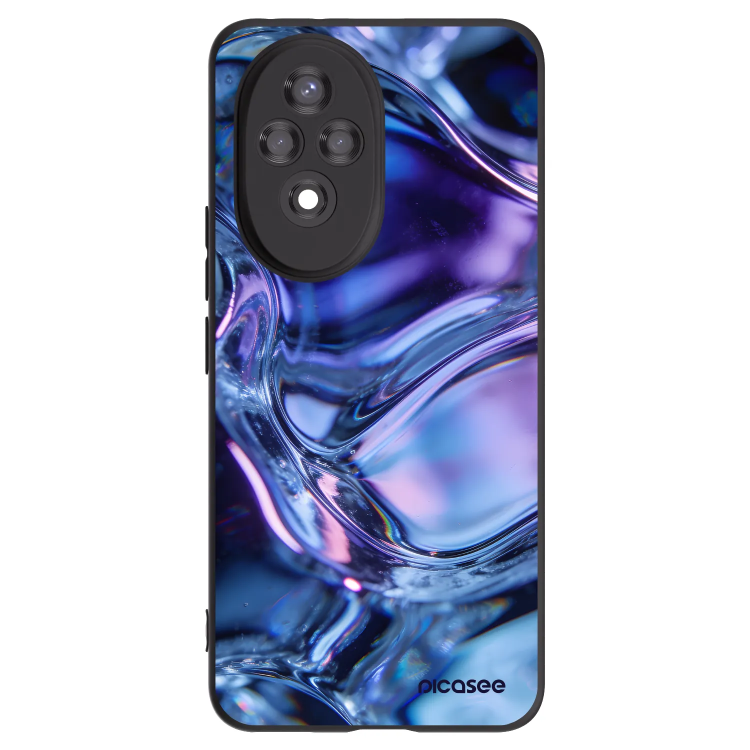 Picasee silikónový čierny obal pre Honor 200 Pro 5G - Iris liquid