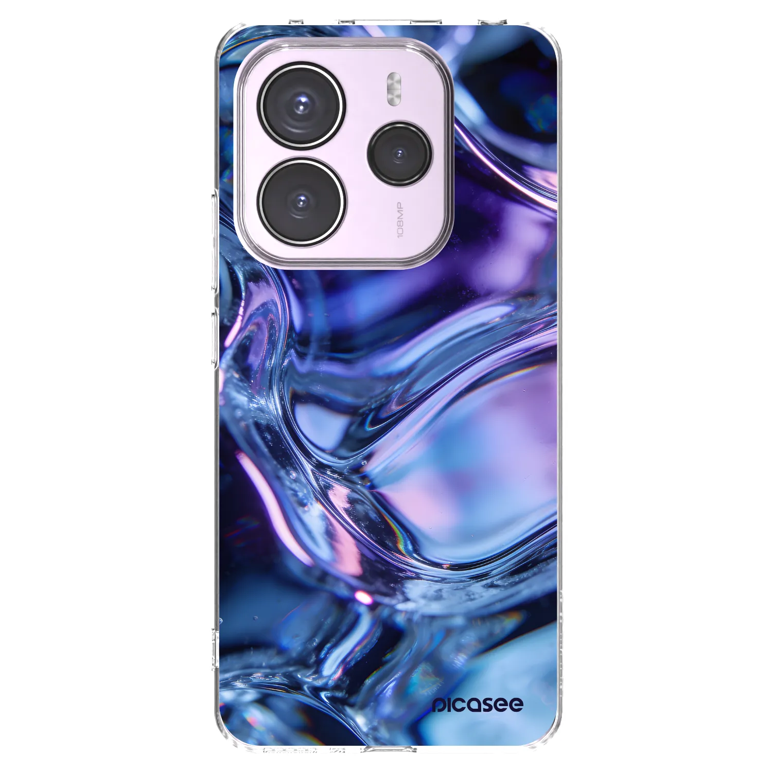 Picasee silikónový prehľadný obal pre Xiaomi Redmi Note 14 5G - Iris liquid