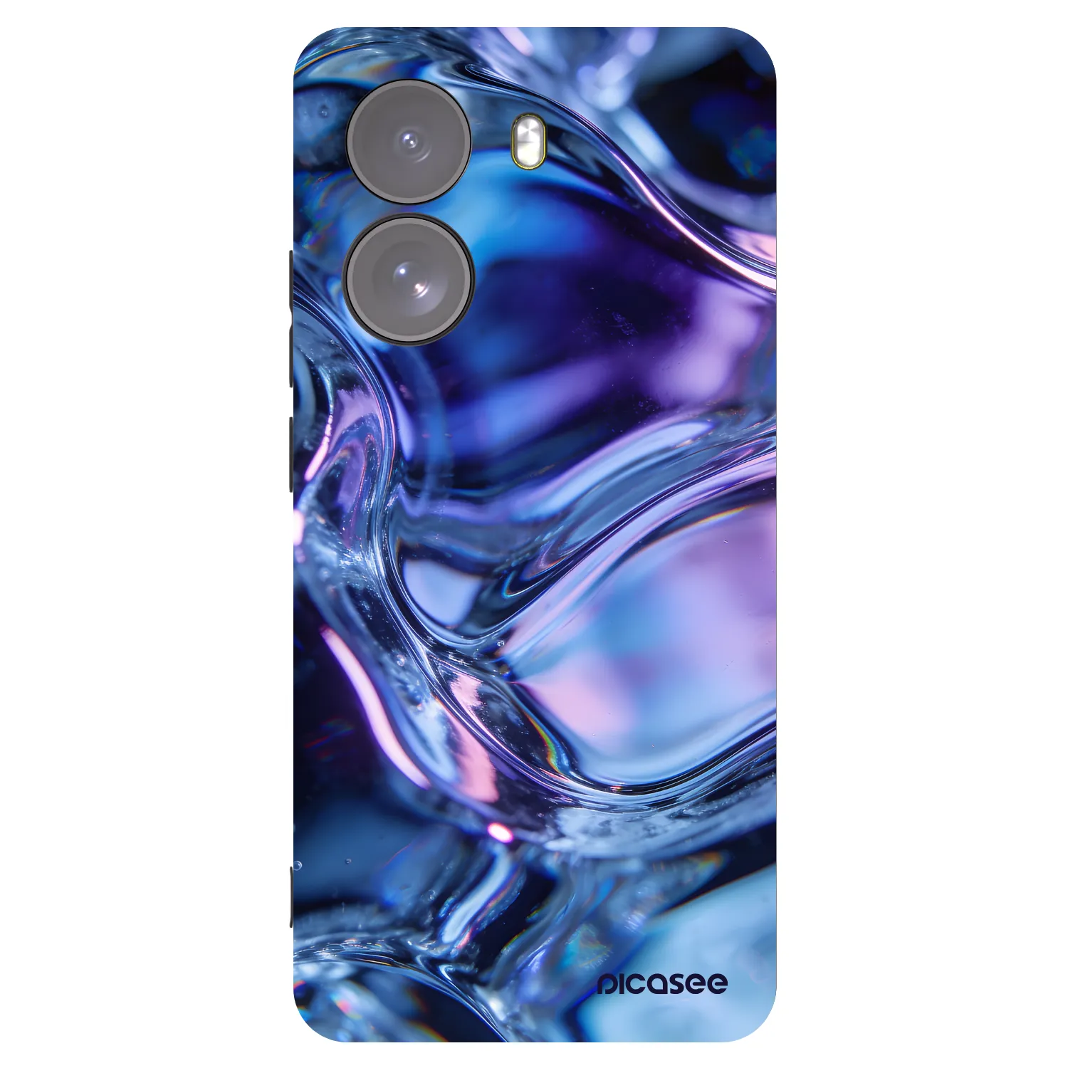Picasee silikónový čierny obal pre Xiaomi Poco X7 - Iris liquid