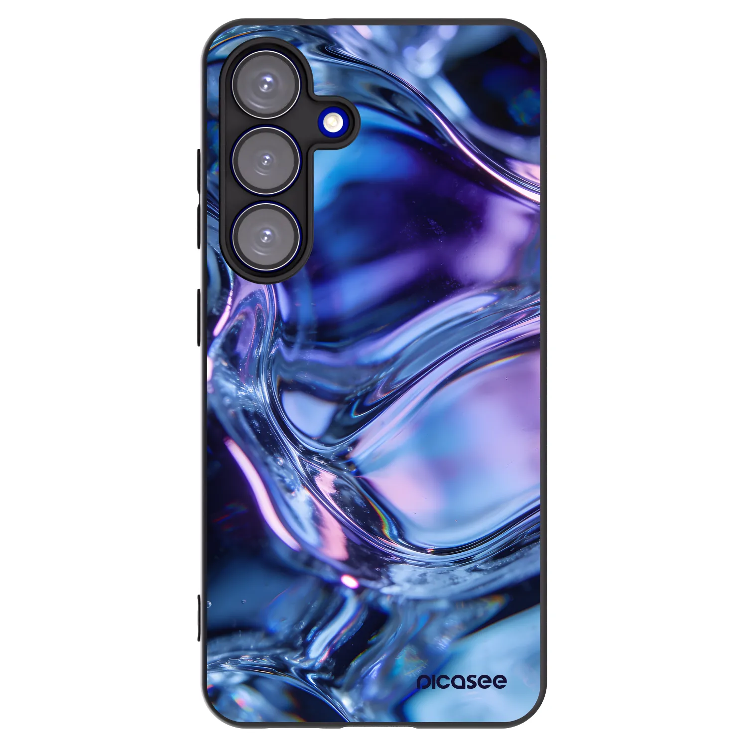 Picasee silikónový čierny obal pre Samsung Galaxy S25 5G - Iris liquid