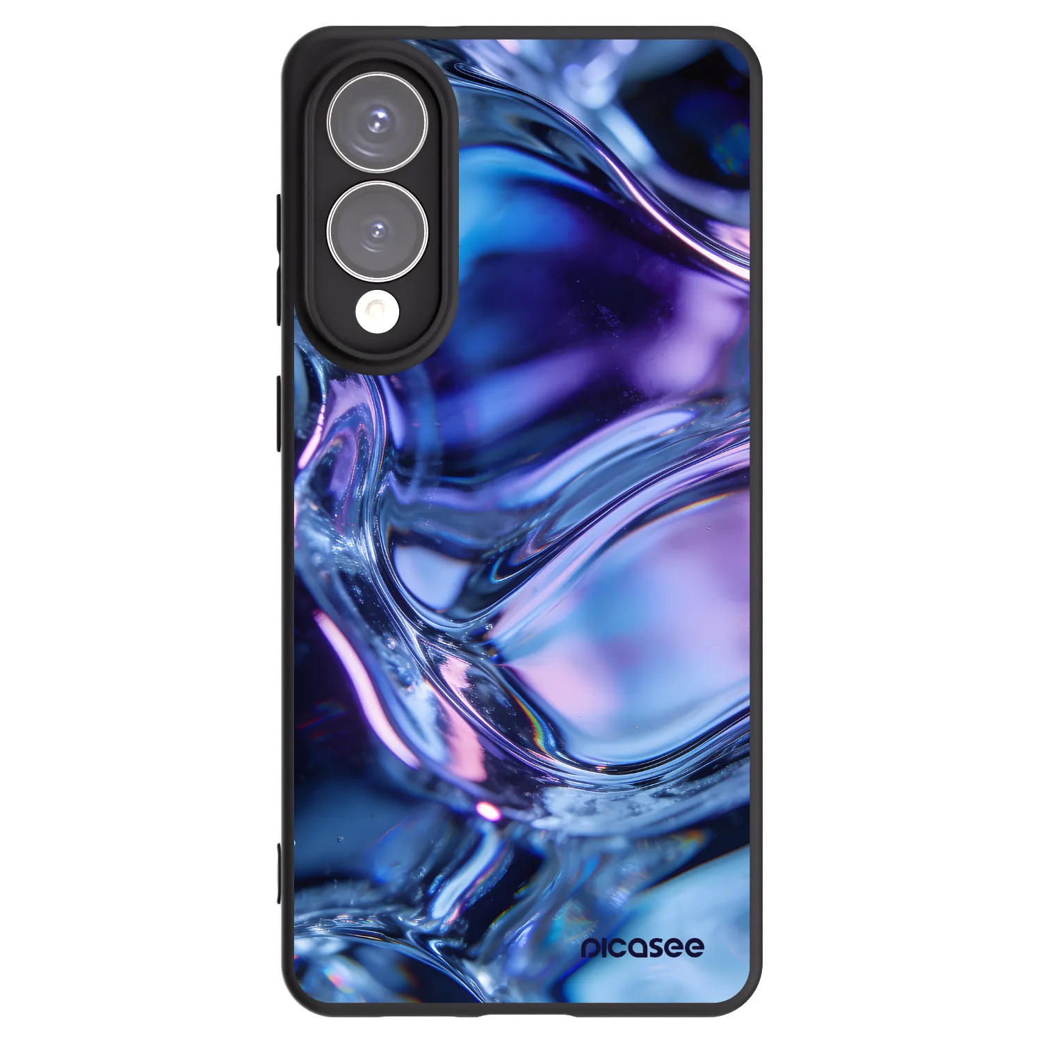 Picasee silikónový čierny obal pre Samsung Galaxy S25 Edge 5G - Iris liquid