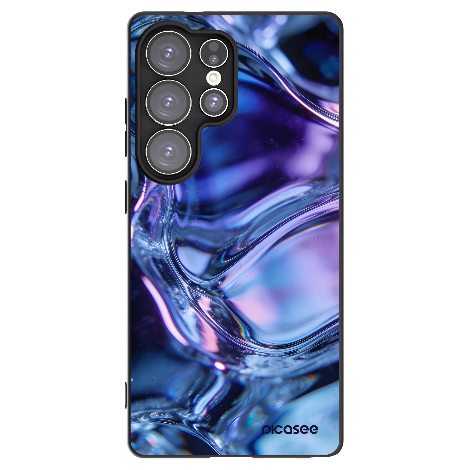 Picasee silikónový čierny obal pre Samsung Galaxy S25 Ultra 5G - Iris liquid