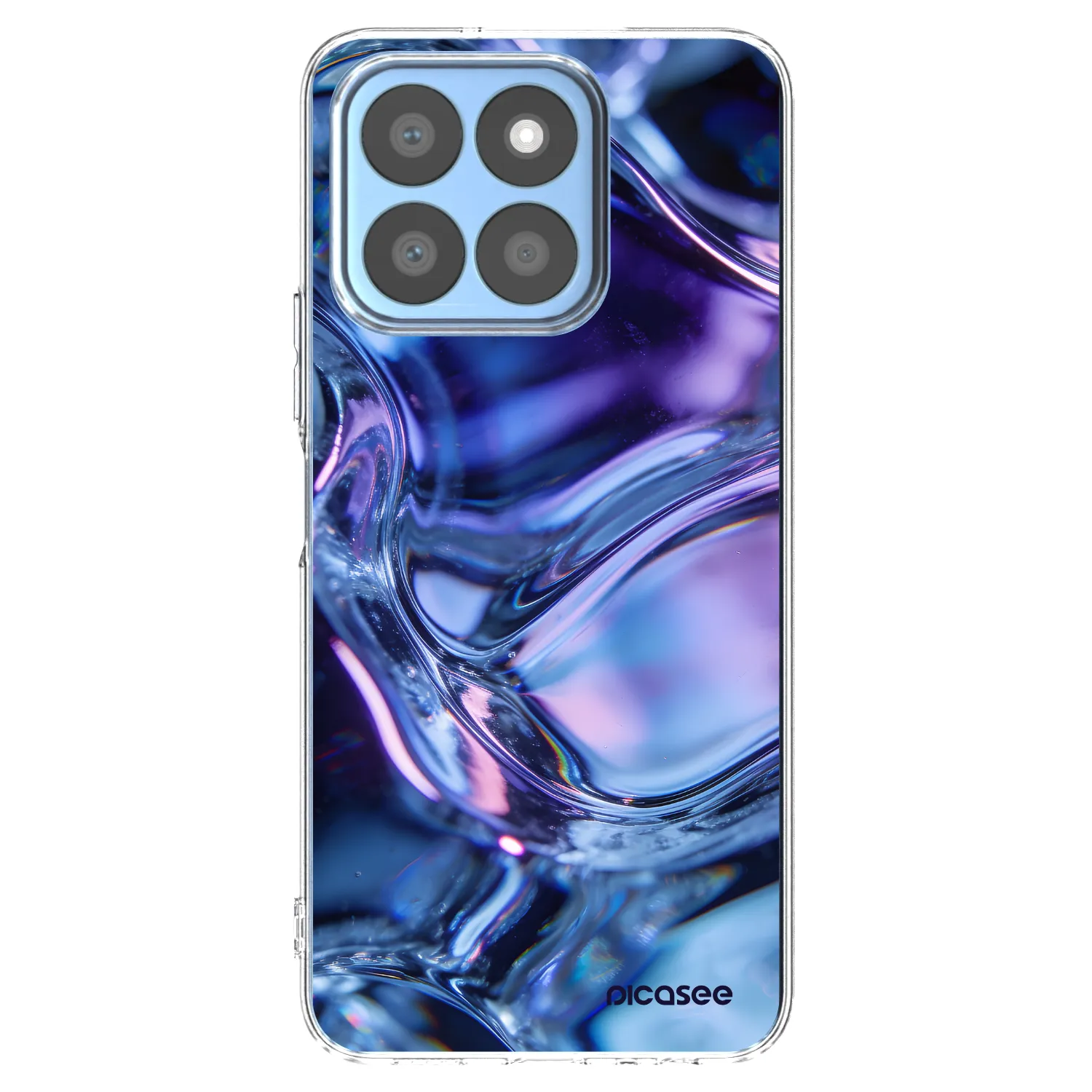 Picasee silikónový prehľadný obal pre Honor X8c - Iris liquid
