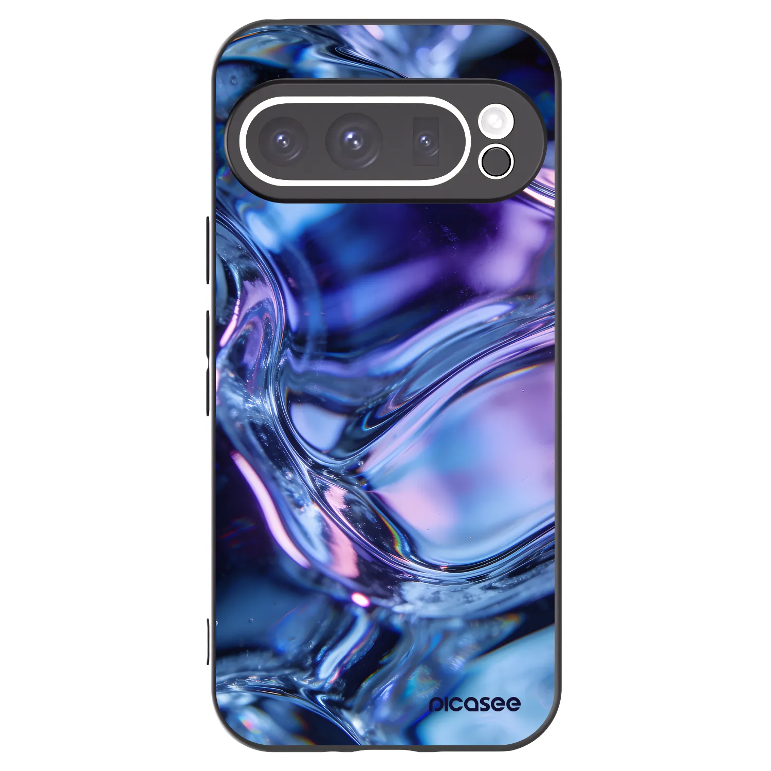 Picasee silikónový čierny obal pre Google Pixel 9 Pro - Iris liquid