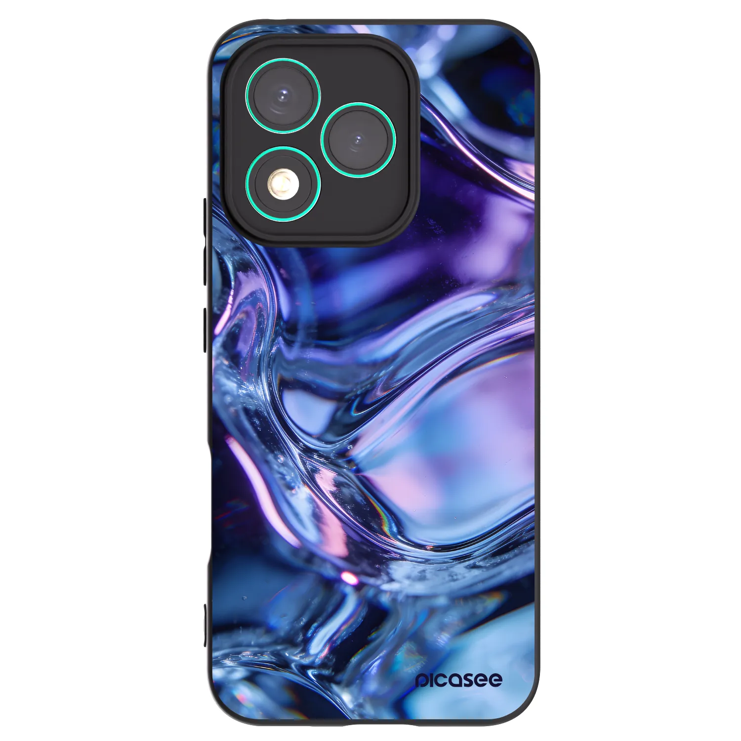 Picasee silikónový čierny obal pre Honor 400 Lite 5G - Iris liquid