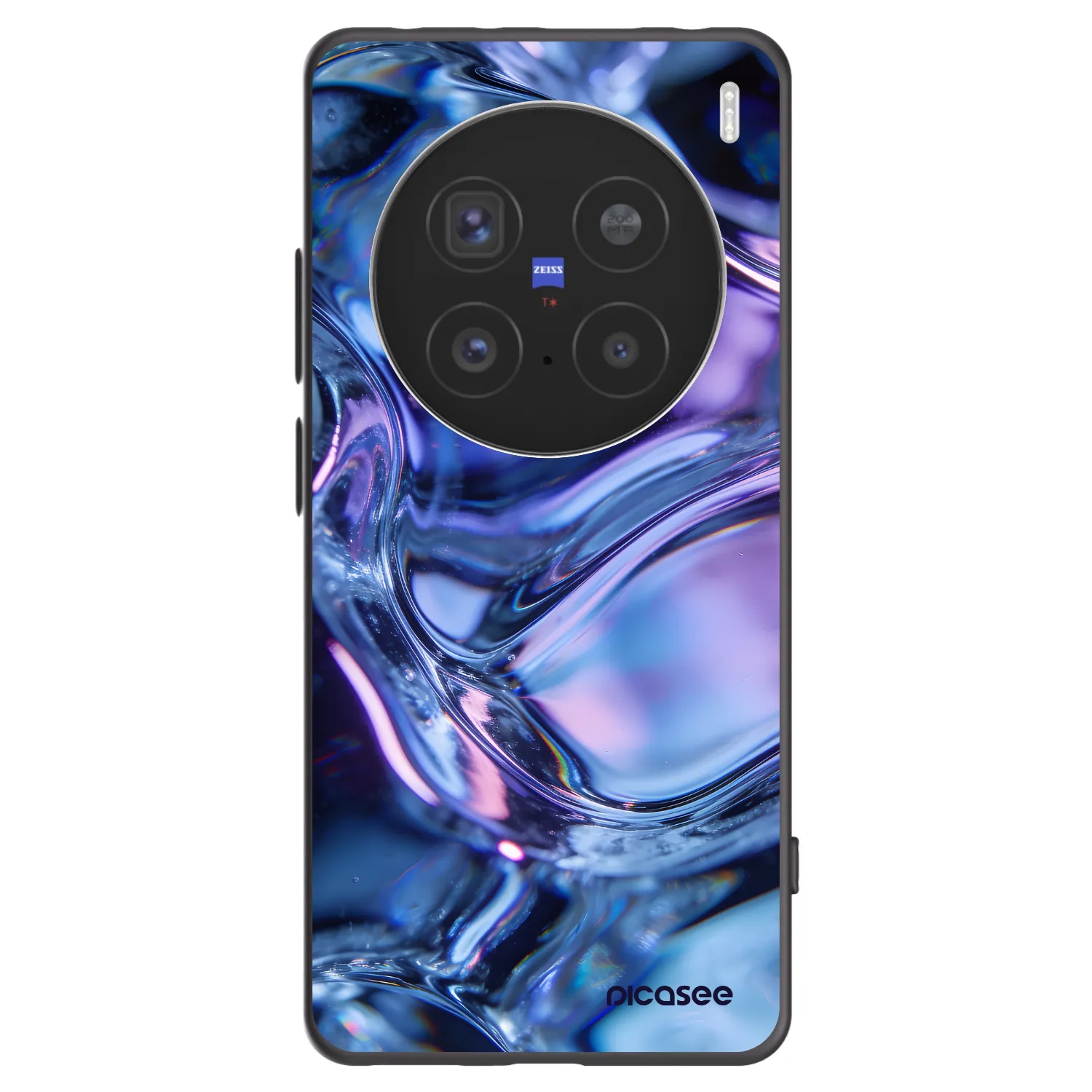 Picasee silikónový čierny obal pre Vivo X200 Pro - Iris liquid