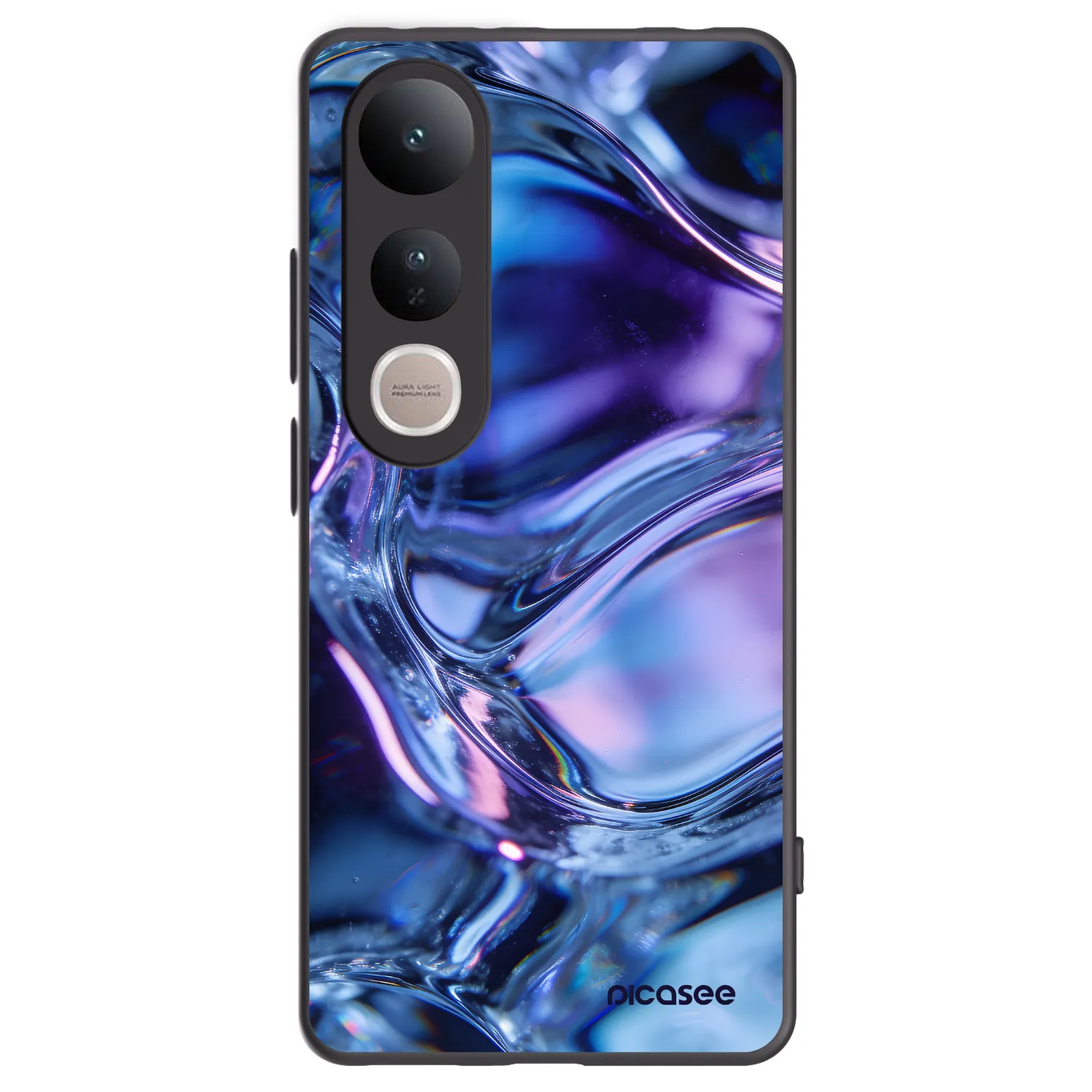 Picasee silikónový čierny obal pre Vivo V50 Lite 5G - Iris liquid