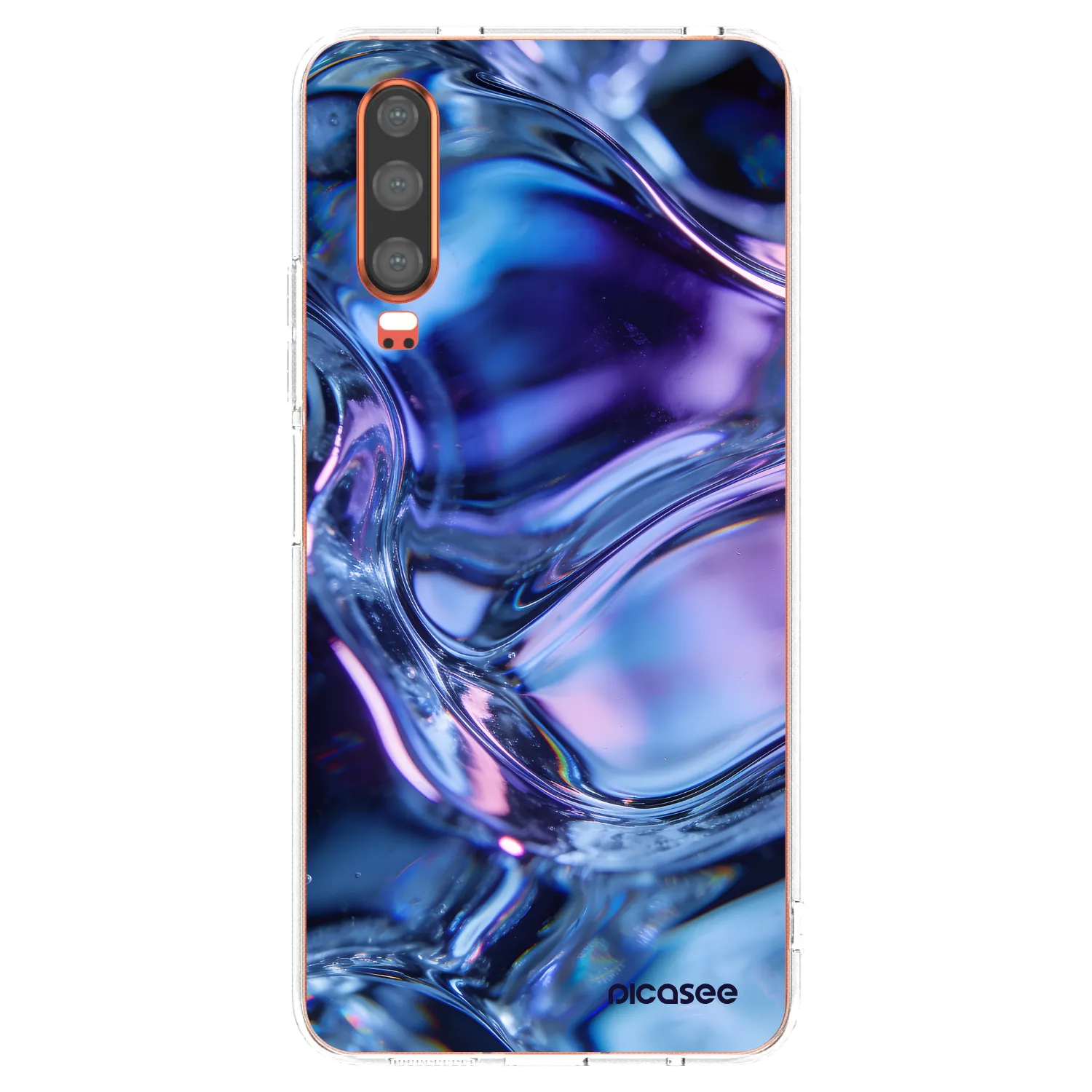 Picasee silikónový prehľadný obal pre Huawei P30 - Iris liquid