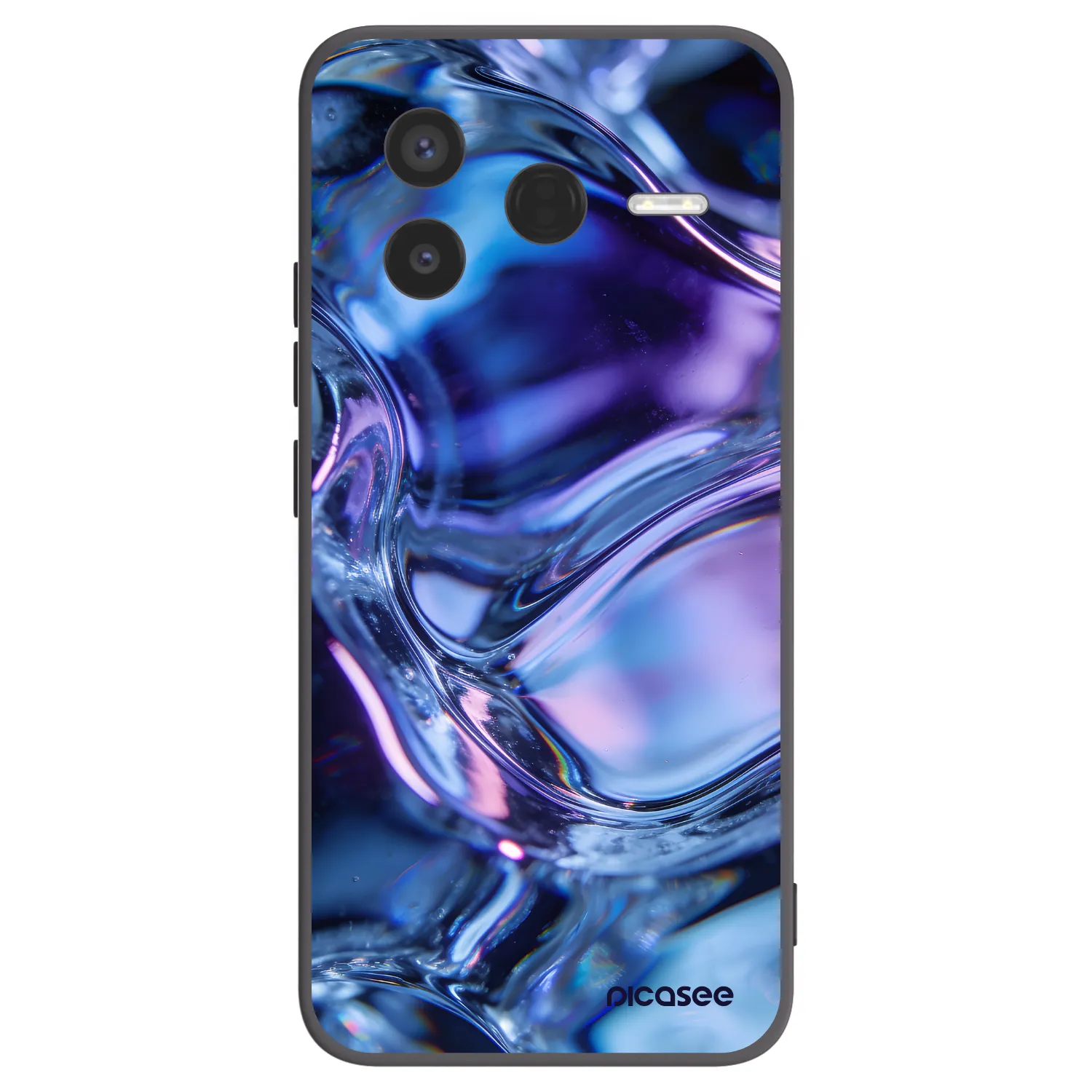 Picasee silikónový čierny obal pre Xiaomi Poco F7 Pro 5G - Iris liquid