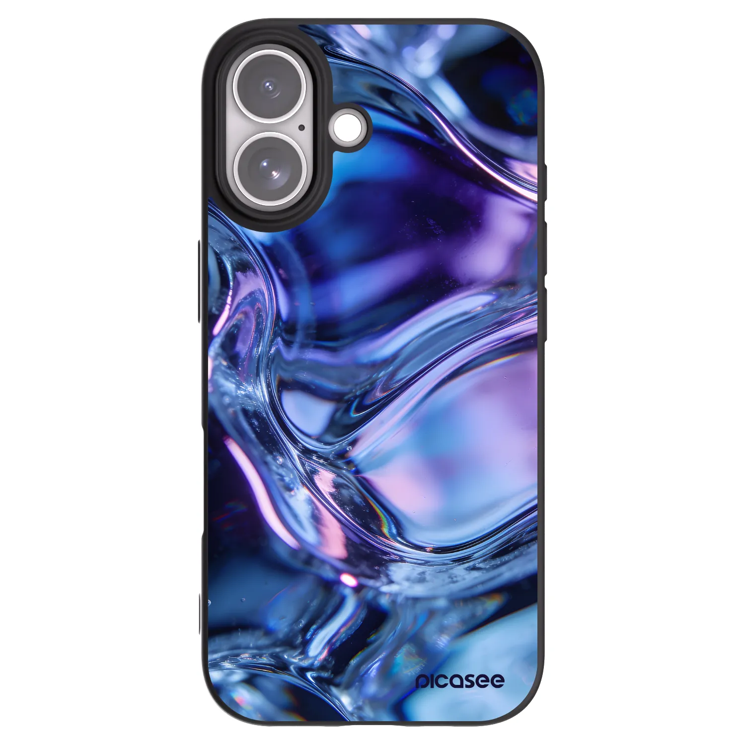 Picasee silikónový čierny obal pre Apple iPhone 17 - Iris liquid
