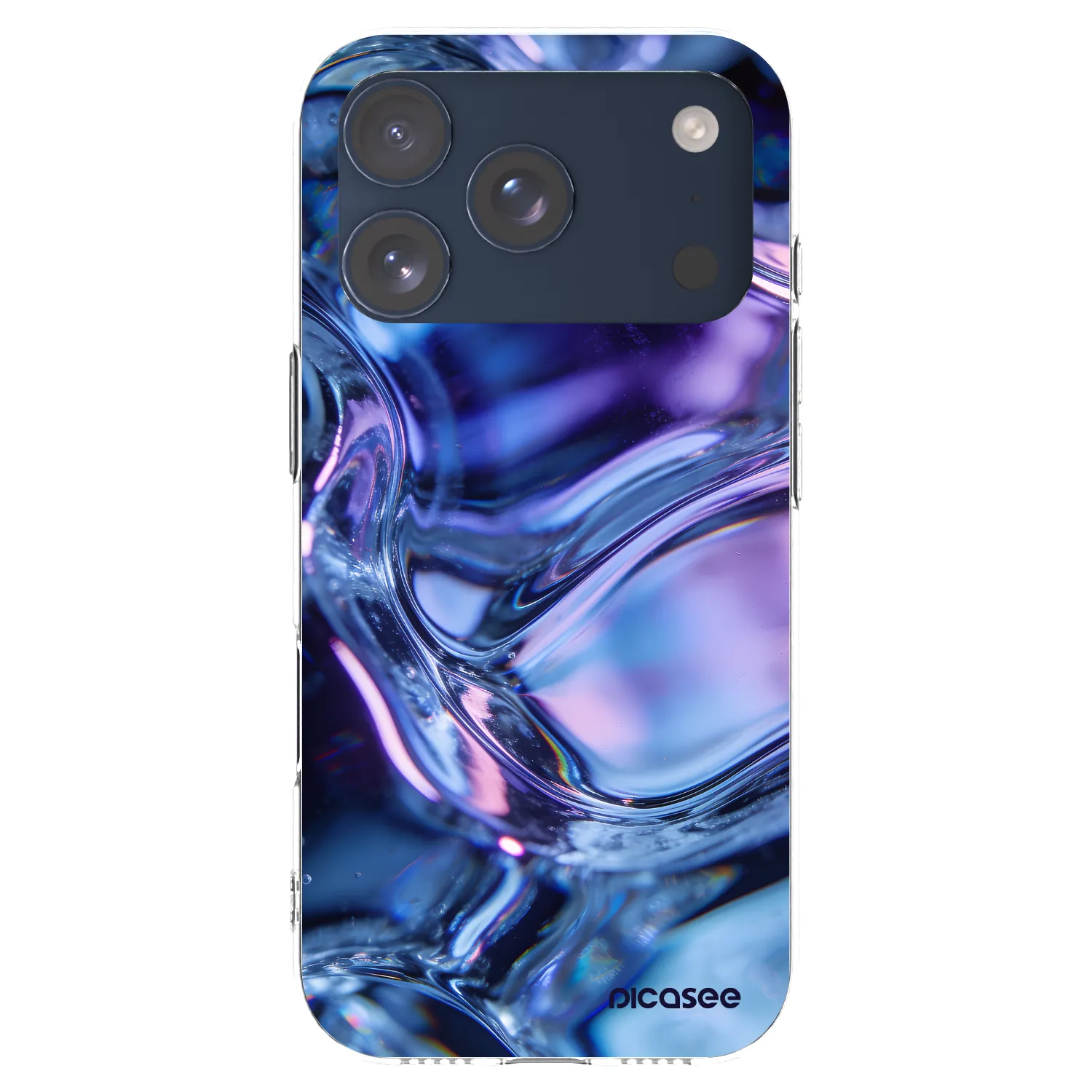 Picasee silikónový prehľadný obal pre Apple iPhone 17 Pro - Iris liquid