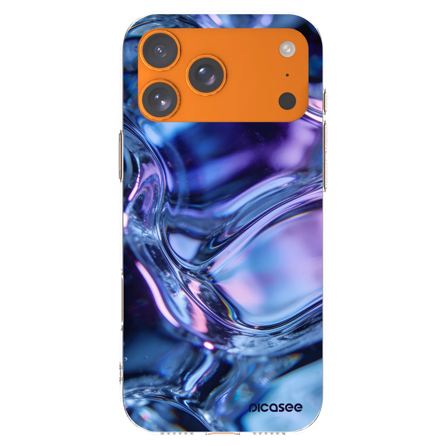 Picasee silikónový prehľadný obal pre Apple iPhone 17 Pro Max - Iris liquid